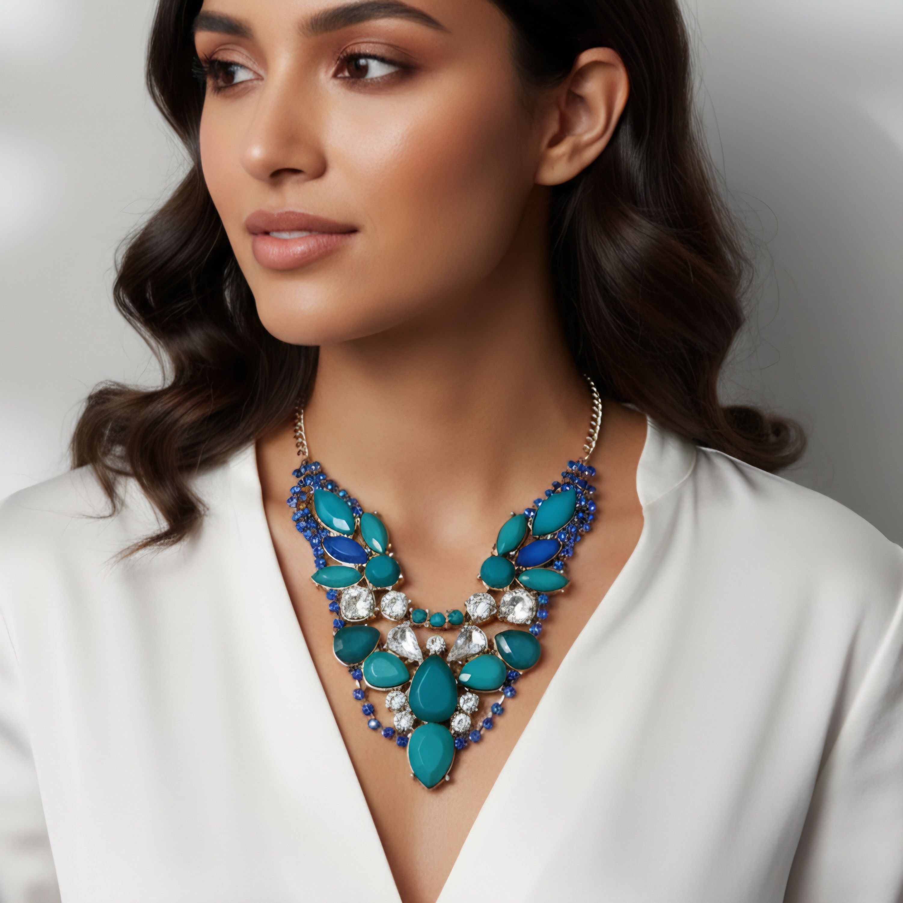 Other Best of Everything 16-18" Necklace Turquoise Teal Blue Cry Size ONE SIZE - 4 Thumbnail