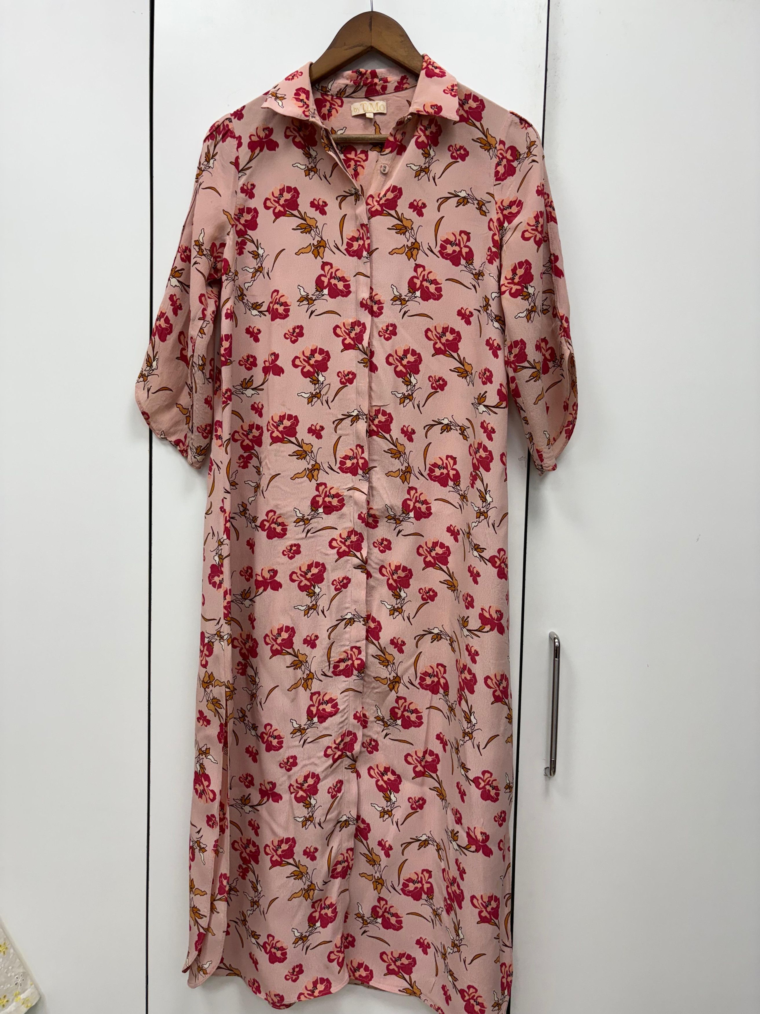 Other By Timo Women Floral Side Slit Midi Dress Size S / US 4 / IT 40 - 2 Thumbnail