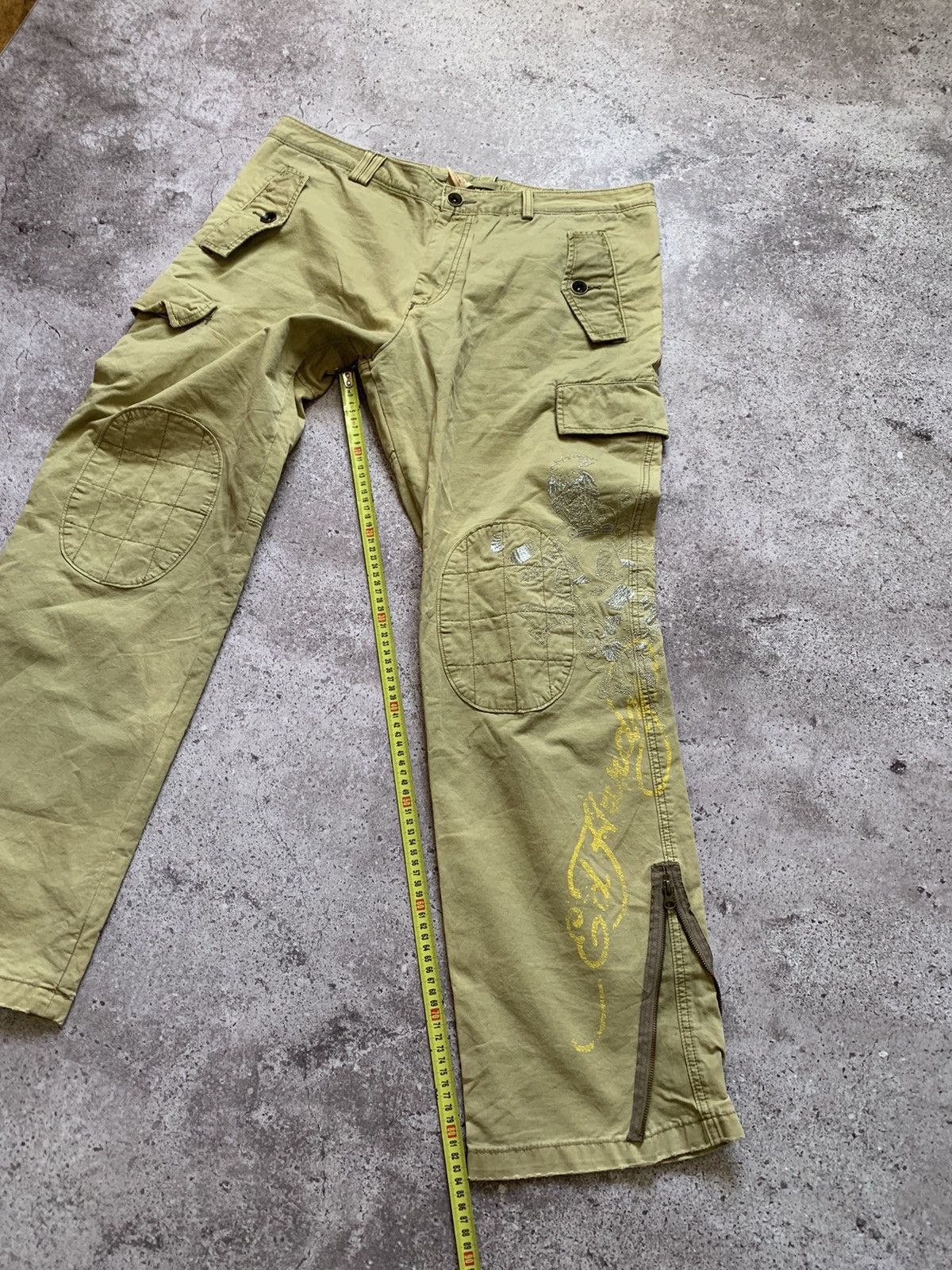 Christian Audigier Rare Ed Hardy Japanese Embroidered Parachute Cargo Pants Size US 38 / EU 54 - 17 Thumbnail