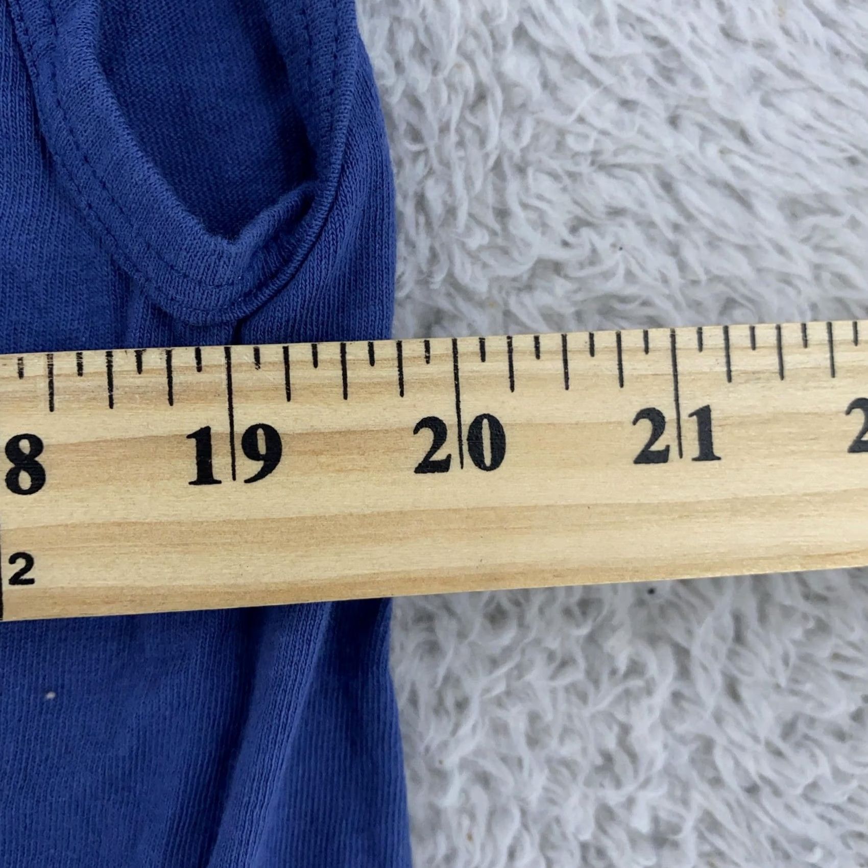 Fruit Of The Loom VINTAGE Fruit of the Loom Sleeveless Pocket Muscle Tee Shirt Mens M/L Blue 100% Cotton Crew Neck Pockets Size US M / EU 48-50 / 2 - 4 Thumbnail