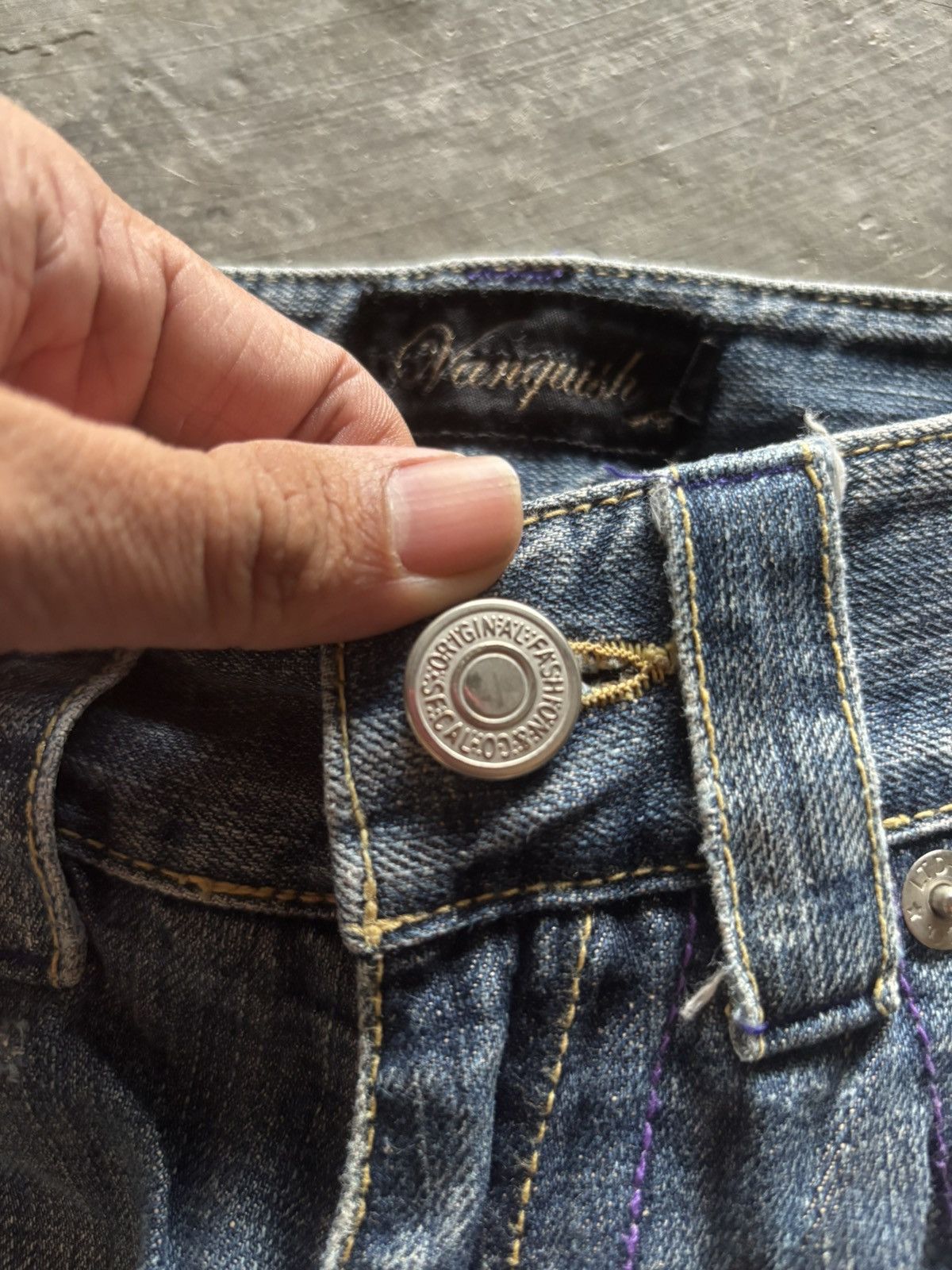 If Six Was Nine VANQUISH flare distressed patchwork rusty mudmax japanese Size US 29 - 3 Thumbnail