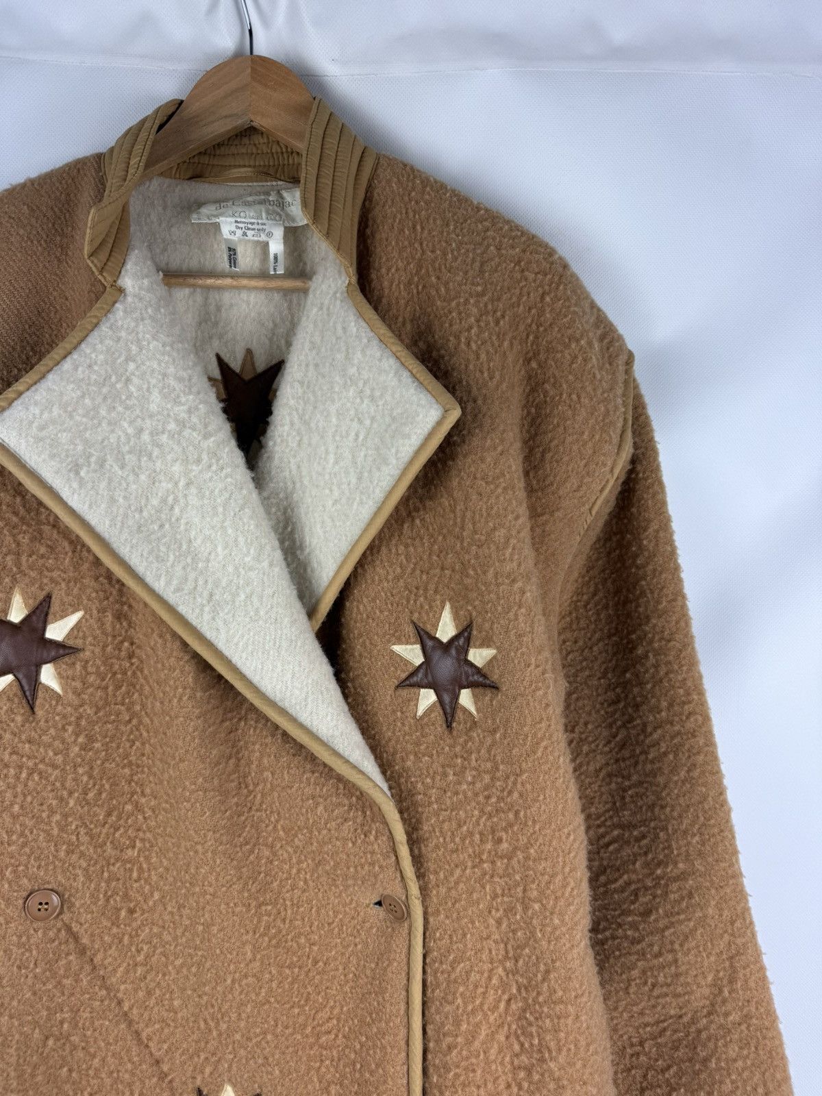 Jean Charles De Castelbajac Rare VTG Jean Charles De Castelbajac Heavy Wool Coat Jacket Size XXL / US 16-18 / IT 52-54 - 3 Thumbnail