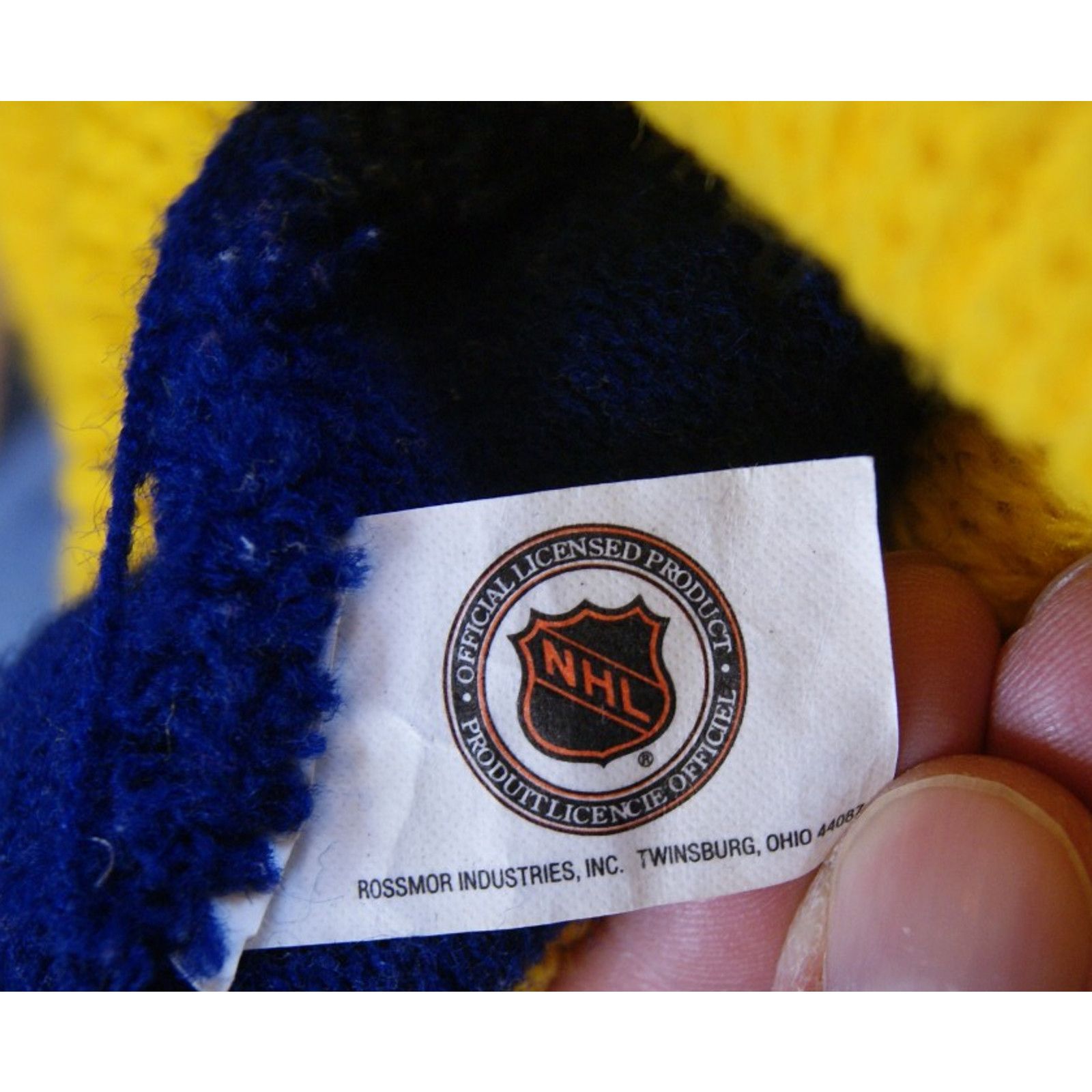 NHL VTG ST LOUIS BLUES Winter Knit Stocking Cap Beanie Spell Out Size ONE SIZE - 4 Thumbnail