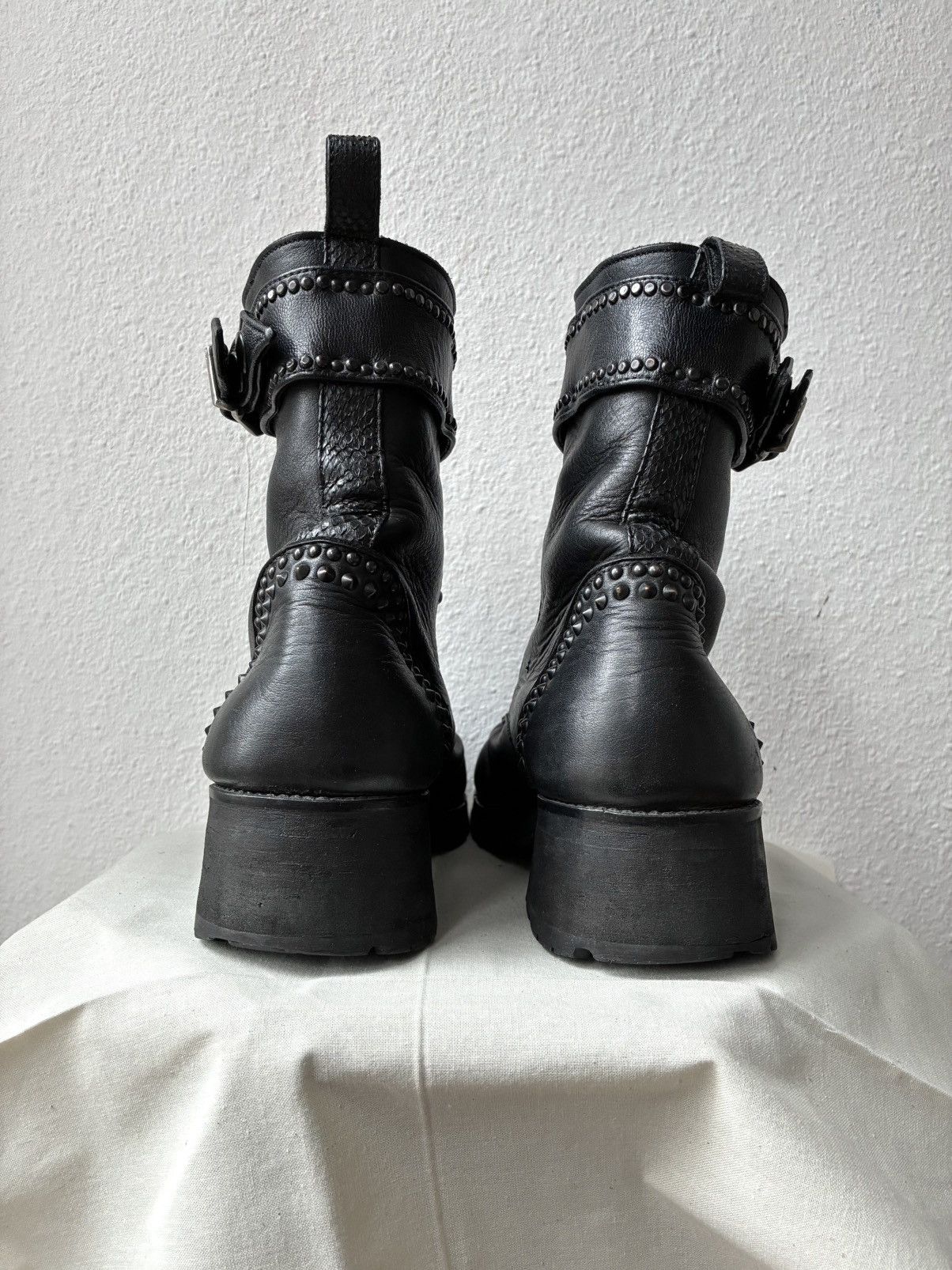 KMRii KMRii Front Zip Studded Combat Boots Size US 8.5 / EU 41-42 - 6 Thumbnail