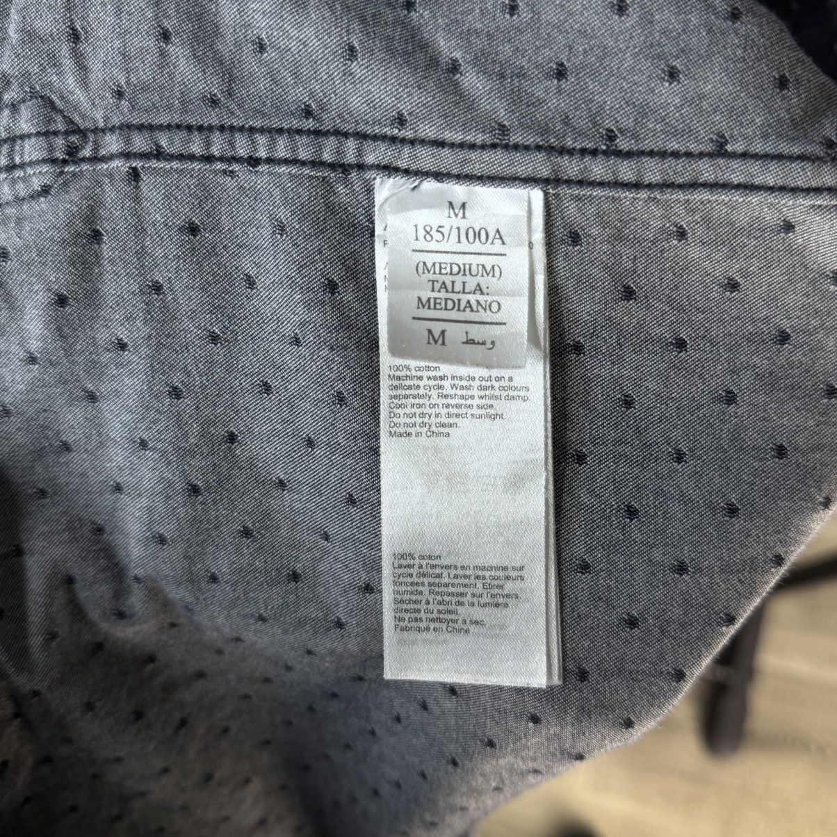 Allsaints Allsaints Montauk Polka Dot Grey button shirt Size US M / EU 48-50 / 2 - 7 Thumbnail