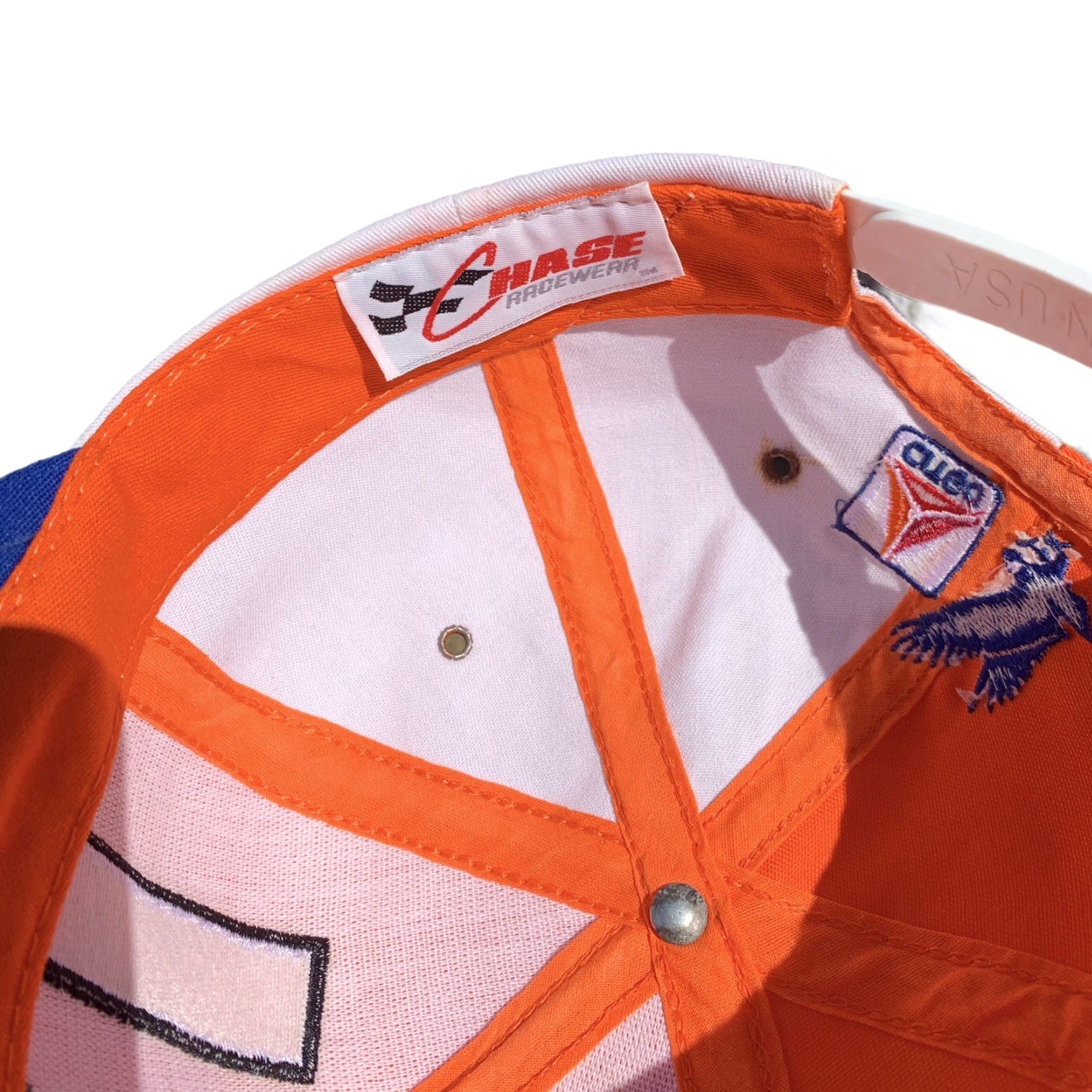 Vintage VINTAGE Chase Nascar Hat - Michael Waltrip #21 Snapback, 90s Racing, Orange, Adjustable Mens Size ONE SIZE - 6 Thumbnail