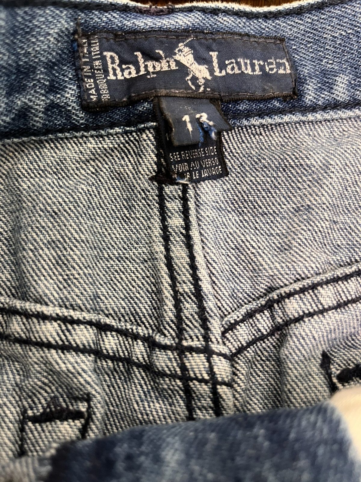 Polo Ralph Lauren Denim Skirt Vintage Polo Size 28" / US 6 / IT 42 - 4 Thumbnail
