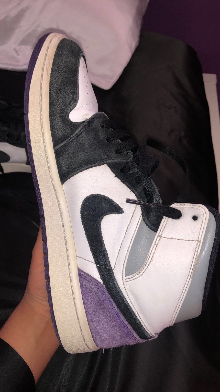 Jordan Brand × Nike Jordan 1 purple/white/black/grey Size US 9 / EU 42 - 3 Thumbnail