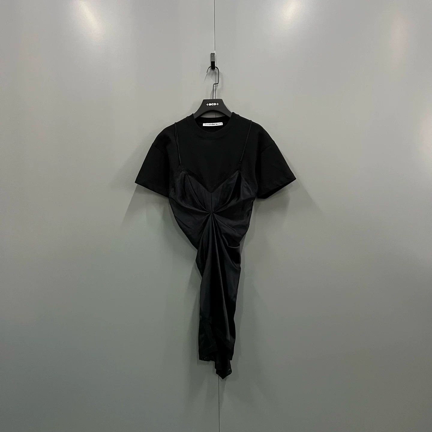 Alexander Wang Alexander Wang Black Paneled Pleated Dress Size M / US 6-8 / IT 42-44 - 1 Thumbnail