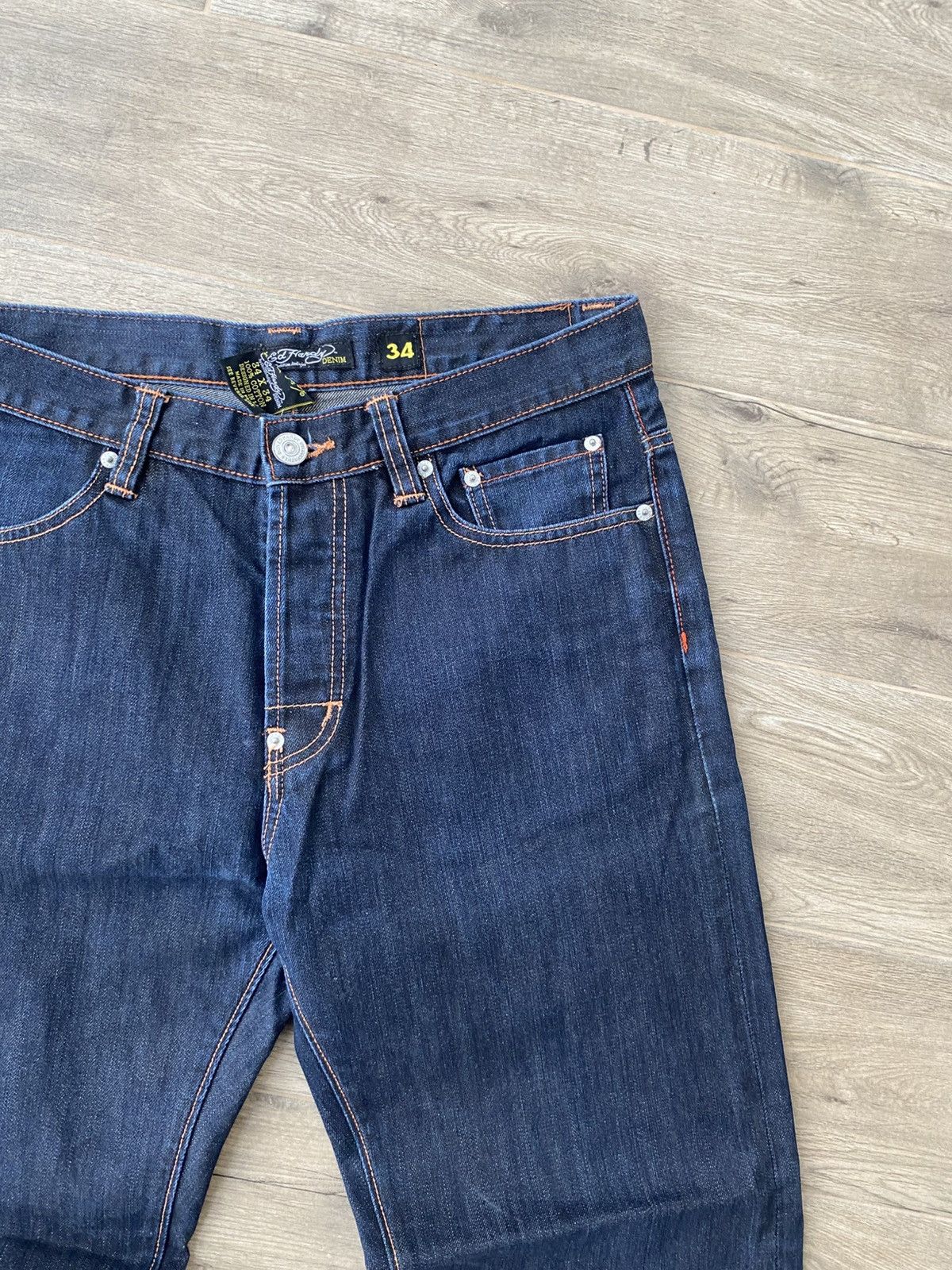 Ed Hardy × Vintage 💀ED HARDY skull vintage jeans Size US 34 / EU 50 - 15 Thumbnail
