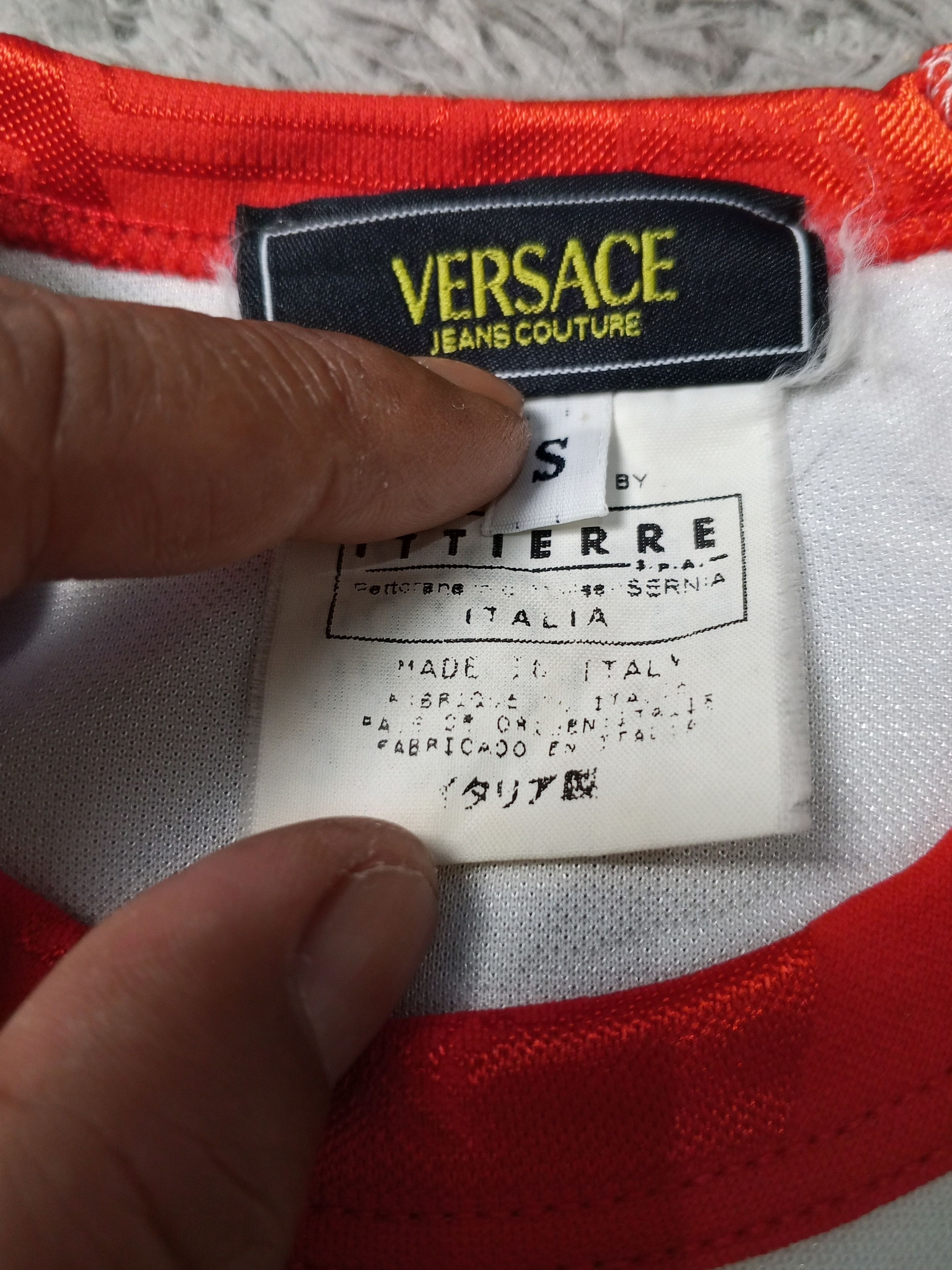 Versace Vintage Gianni Versace Silk Big Logo Tee Size US S / EU 44-46 / 1 - 3 Thumbnail
