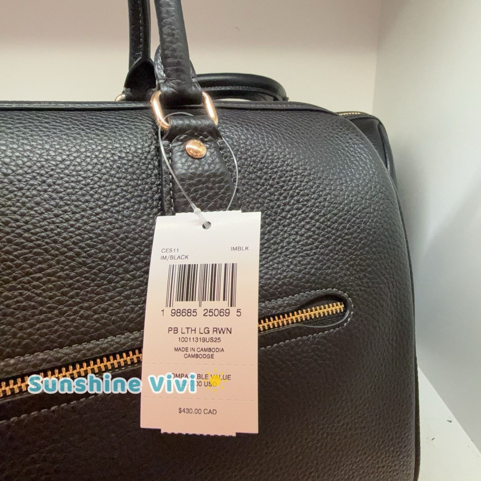 Coach NWT Coach Rowan Large Satchel Bag Crossbody Leather CES11 Size ONE SIZE - 5 Thumbnail