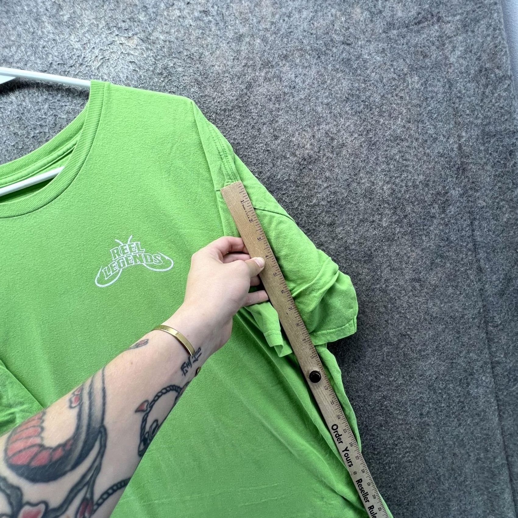 Vintage Reel Legends Shirt Mens XL Green Fish Graphic Performance Tee Outdoor Fishing Size US XL / EU 56 / 4 - 5 Thumbnail