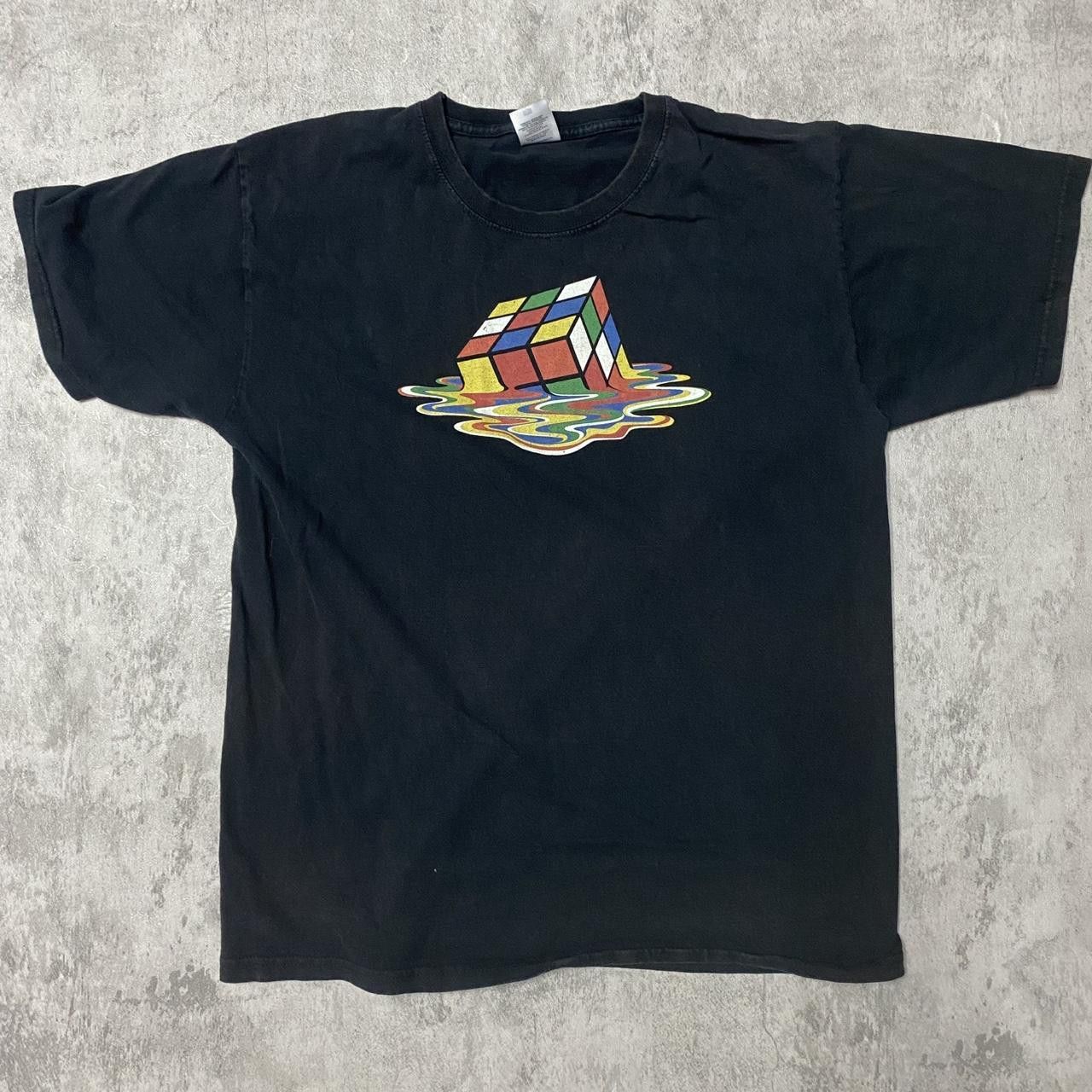 Fruit Of The Loom Black Fruit of the Loom Rubik's cube graphic tee #skater Size US L / EU 52-54 / 3 - 1 Thumbnail
