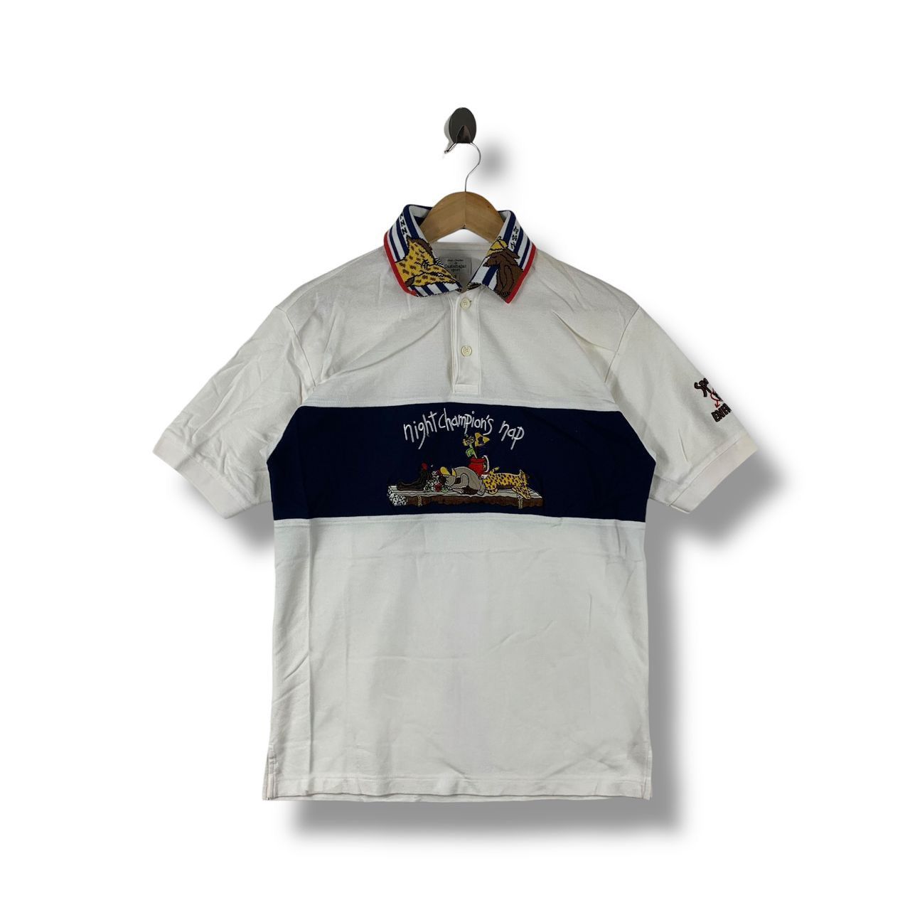 Designer × Jean Charles De Castelbajac Vintage JEAN CHARLES DE CASTELBAJAC embroidery polo tee Size US S / EU 44-46 / 1 - 1 Thumbnail
