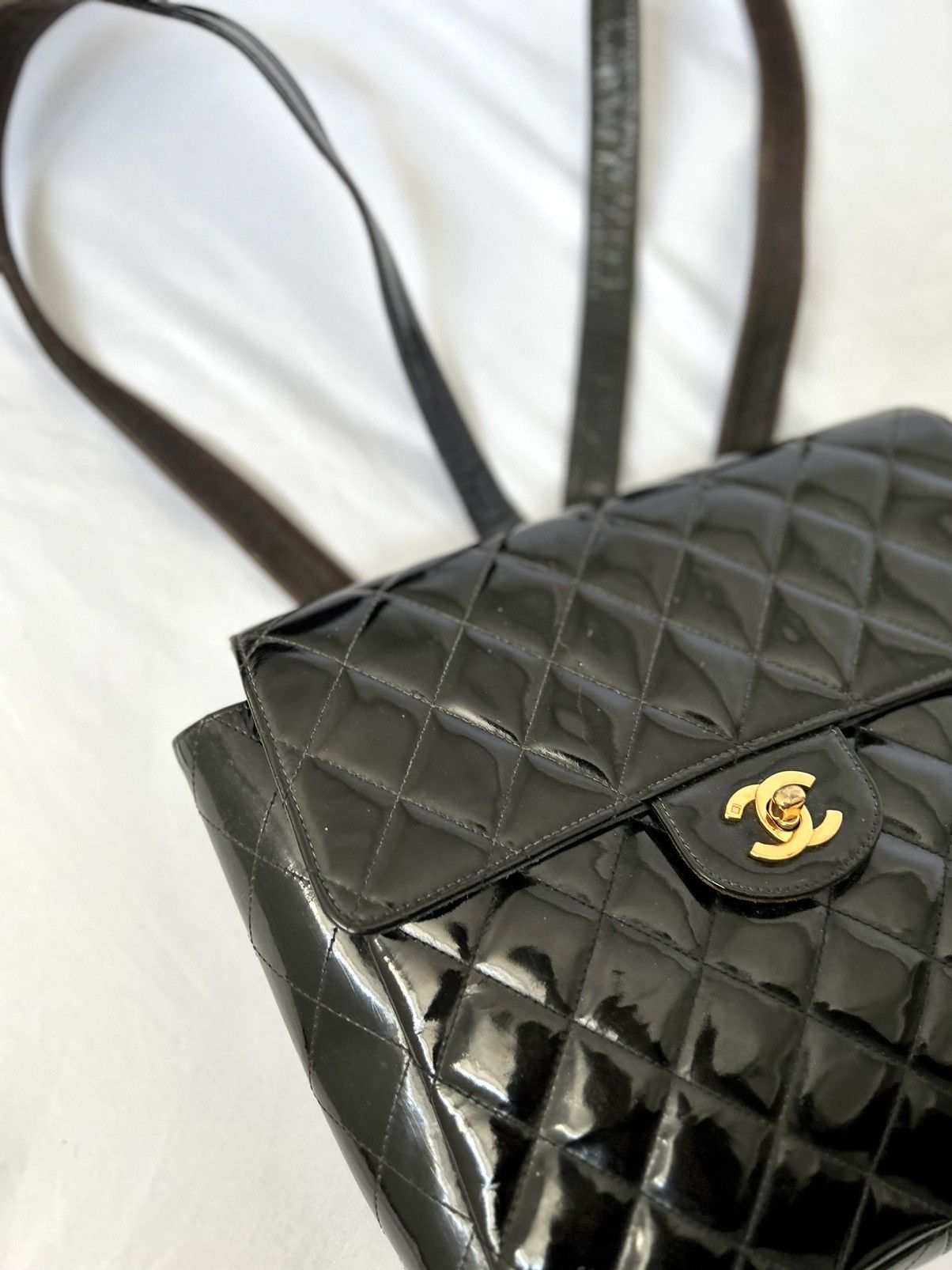 Chanel Chanel Patent Leather Backpack Size ONE SIZE - 6 Thumbnail