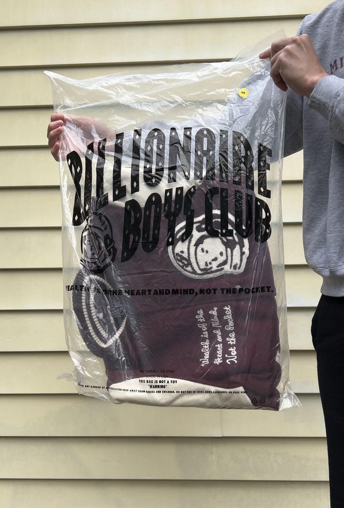 Billionaire Boys Club Astro Varsity Jacket - Burgundy/cream Size US S / EU 44-46 / 1 - 8 Thumbnail