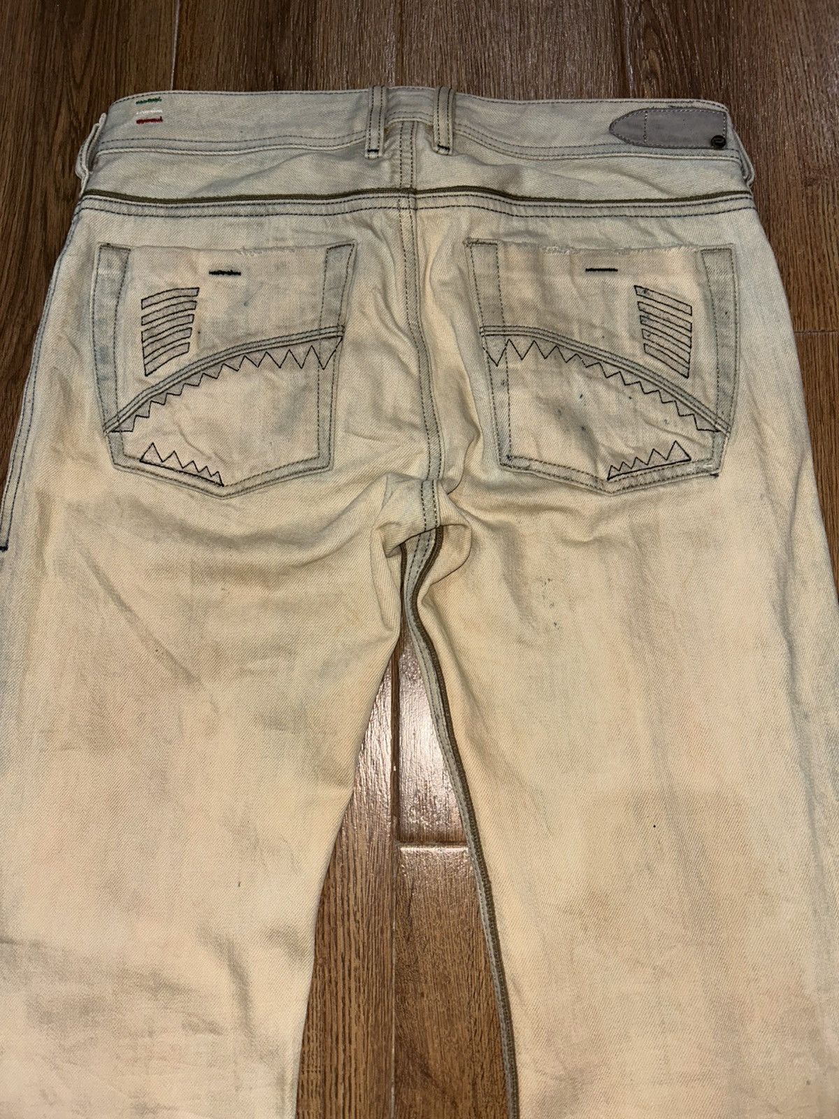 Tornado Mart Diesel Zatiny Mudwash Distressed Bootcut Jeans Size US 32 / EU 48 - 13 Thumbnail