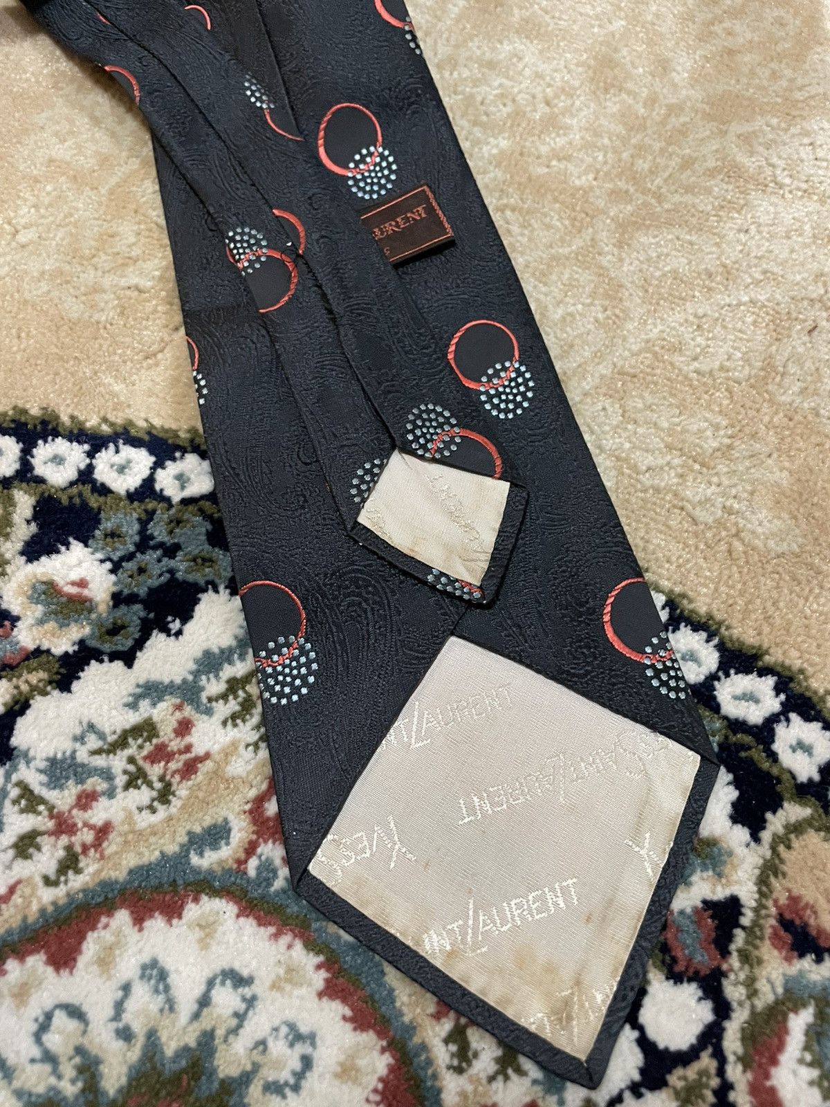Vintage × Yves Saint Laurent Vintage YvesSaintLauren YSL Men Necktie Size ONE SIZE - 3 Thumbnail