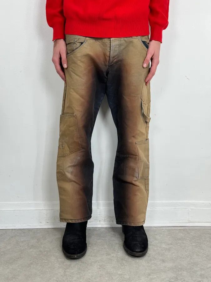 Dolce & Gabbana AW2003 Dolce & Gabbana Double Waisted Copper Gradient Obscure Cargo Pants Size US 32 / EU 48 - 2 Thumbnail