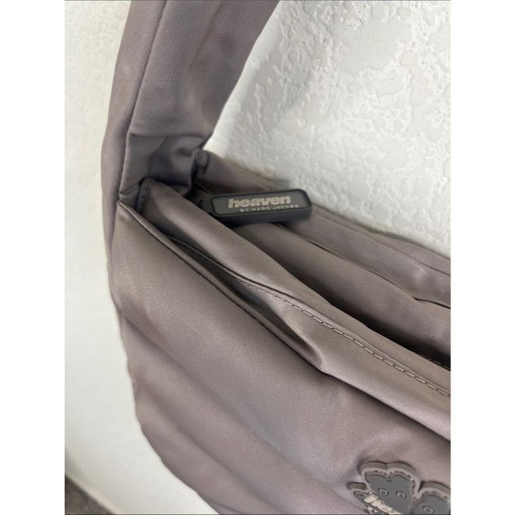 Heaven by Marc Jacobs MARC JACOBS Taupe Heaven By Nylon Messenger Bag In Cement Pu Size ONE SIZE - 3 Thumbnail
