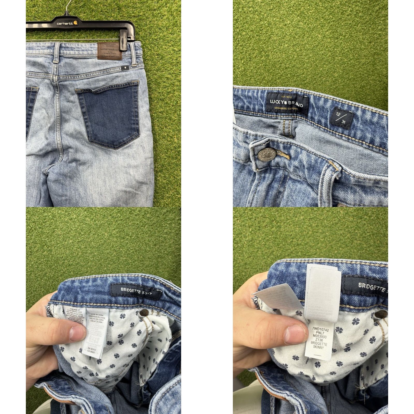 Lucky Brand LUCKY BRAND Jeans Womens 12/31 Blue Ankle Bridgette High Rise Skinny Denim Size 34" / US 12 / IT 48 - 8 Thumbnail