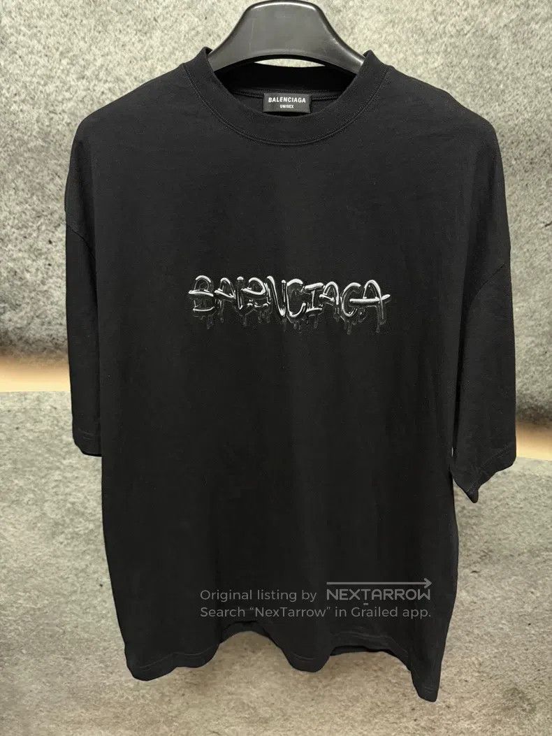 Balenciaga Balenciaga Black Short Sleeve T-Shirt Size US XL / EU 56 / 4 - 1 Thumbnail