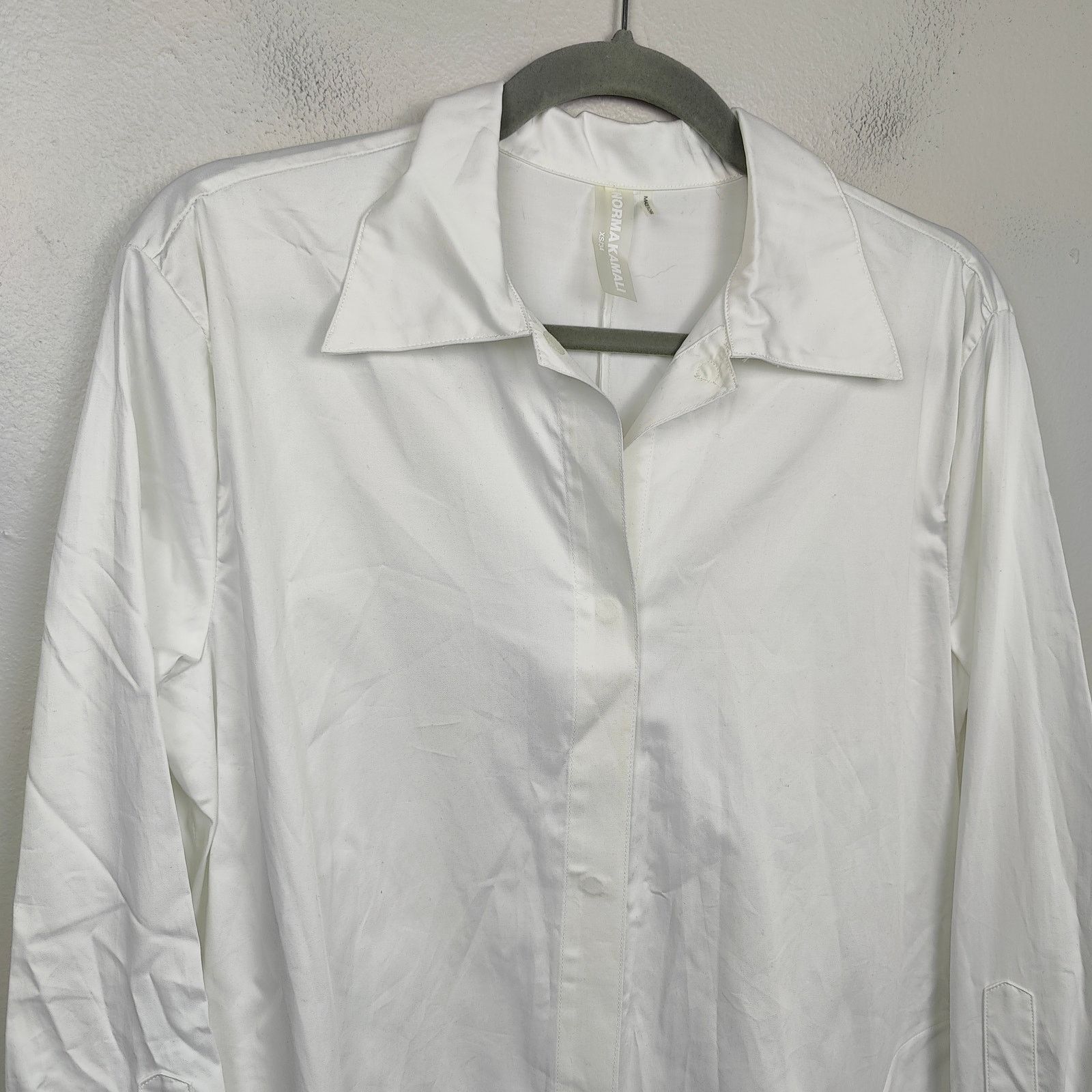 Norma Kamali Norma Kamali Boyfriend NK Shirt A-Line Dress Womens XS NWT Size XS / US 0-2 / IT 36-38 - 2 Thumbnail