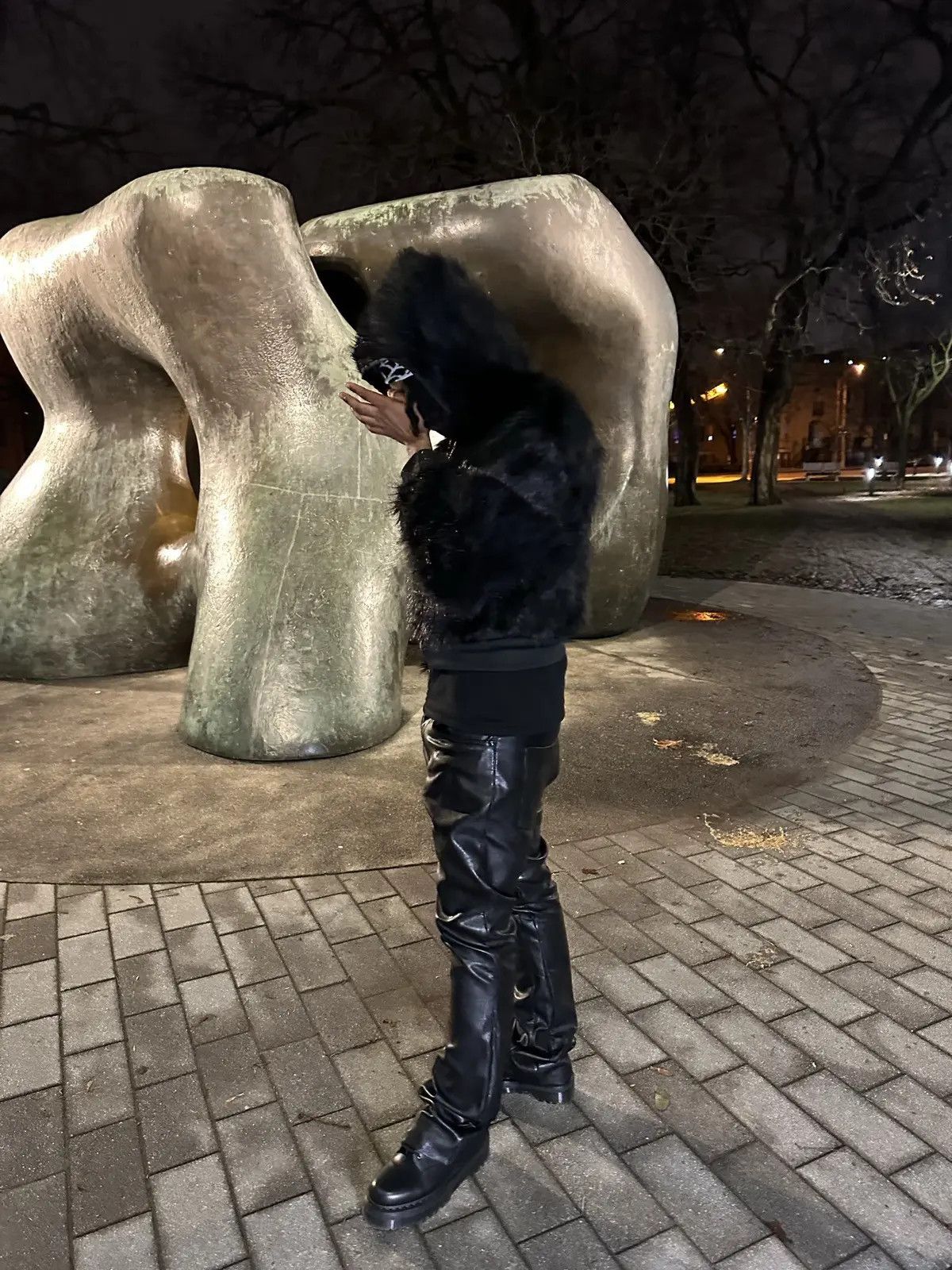 Opium Buy Leather Fur Jacket online » | Streetwear 2025