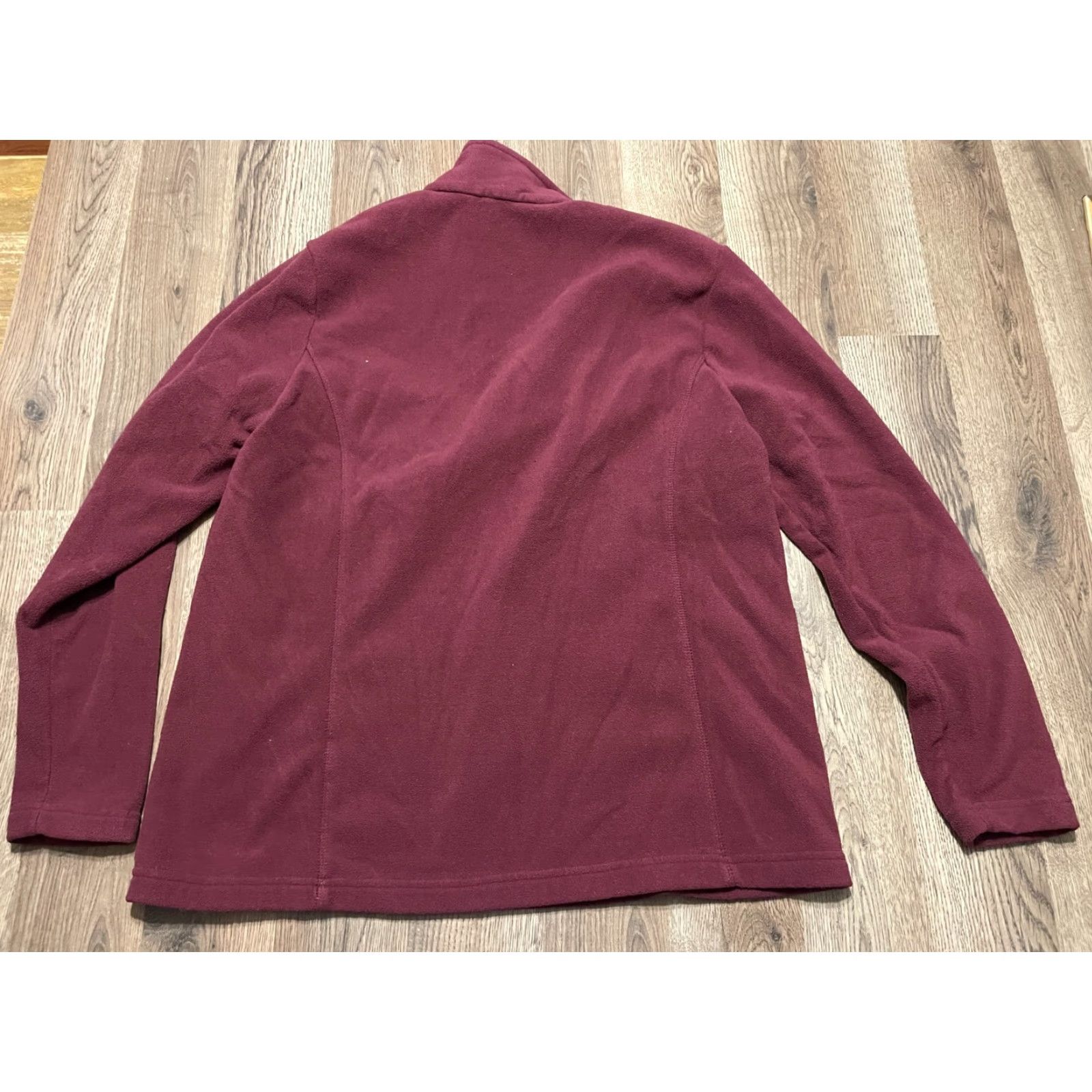Lands' End Lands' End Sweater Women's Large Red 1/4 Zip Long Sleeve Pullover Mock Neck Casual Vintage: No Size L / US 10 / IT 46 - 2 Thumbnail