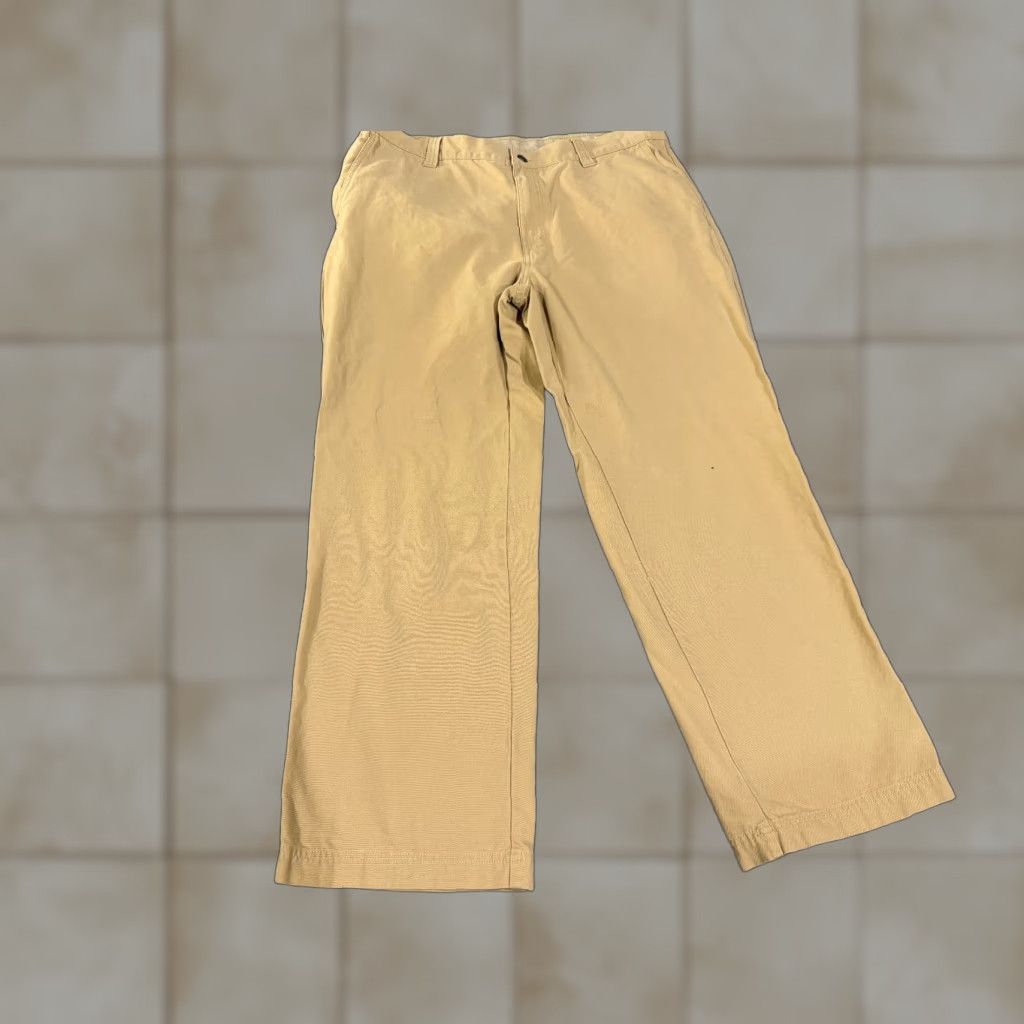 Vintage Columbia Pants Mens 38x30 Khaki Tan Hiking Outdoor Straight Leg Chino Cargo Pocket Cotton Beige Regular Flat Front Modern Mens Size US 38 / EU 54 - 1 Thumbnail