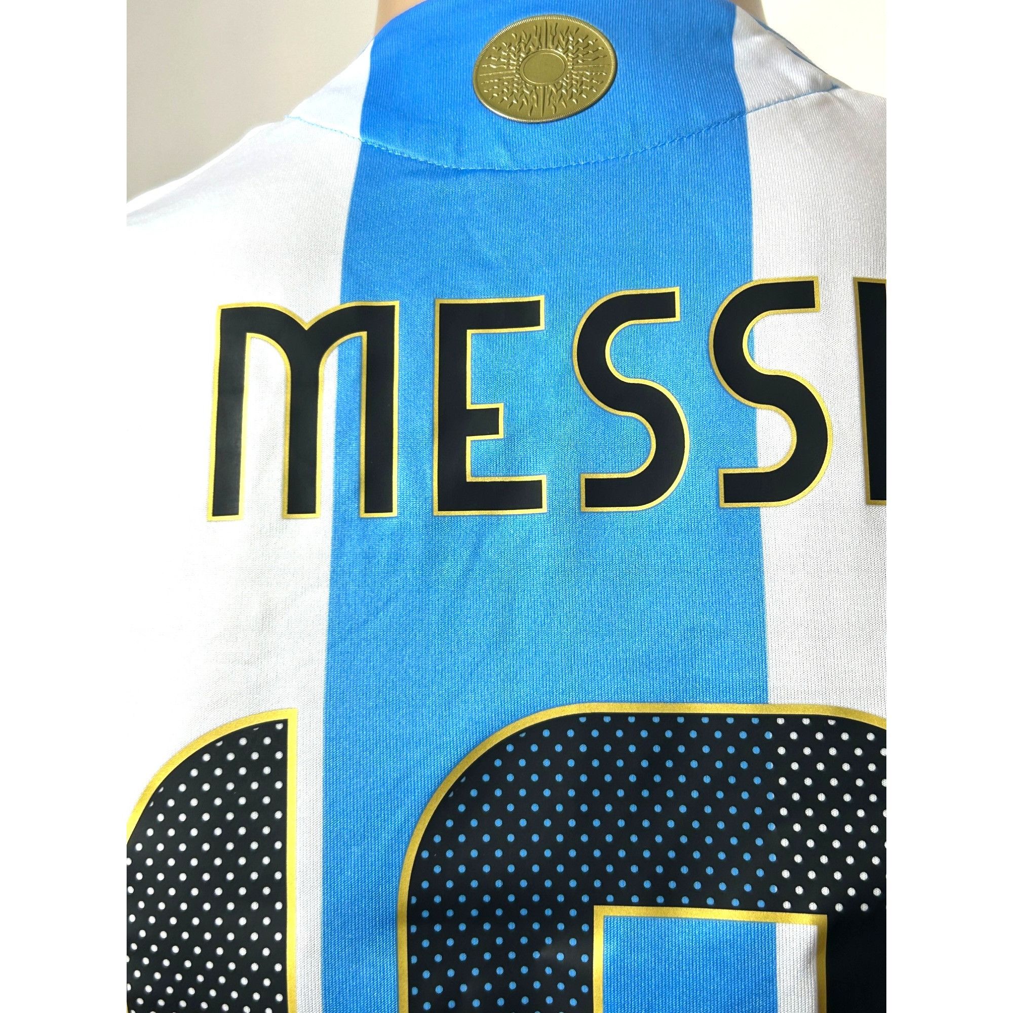 Adidas Adidas Messi Soccer Jersey S Slim White Blue 2022 Short Slee Size US S / EU 44-46 / 1 - 19 Thumbnail
