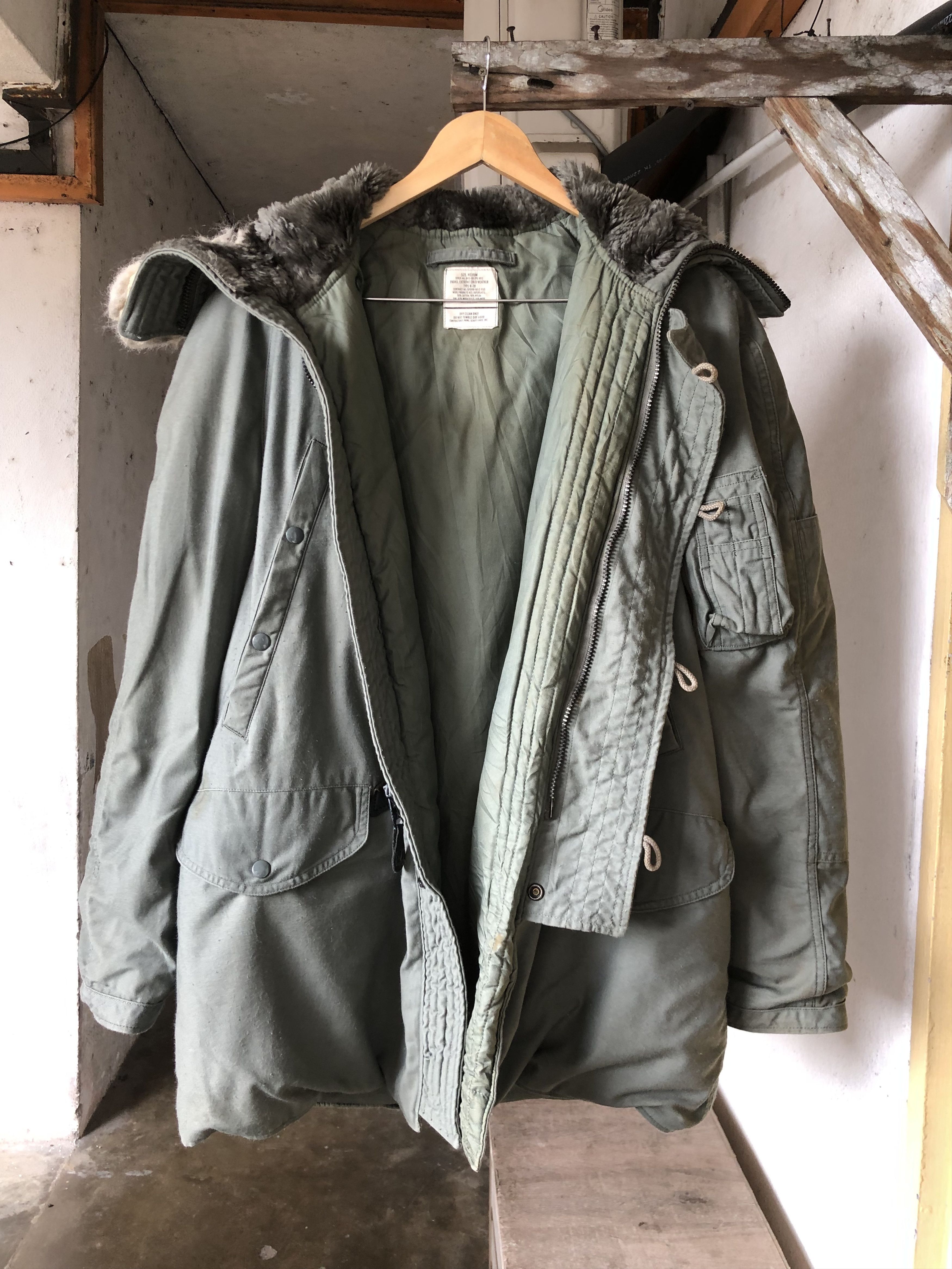 Schott Vtg 80s Schott Military N-3B Cold Weather Parka Size US M / EU 48-50 / 2 - 2 Thumbnail