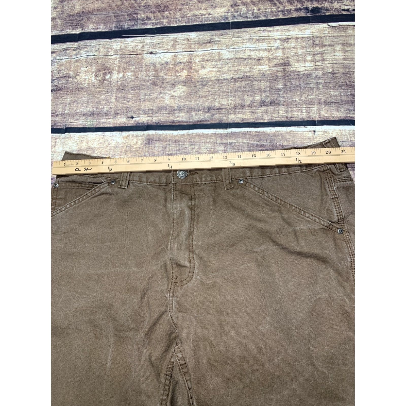 Vintage VINTAGE CE Schmidt Workwear Mens Carpenter Pants Jeans Brown 42x25 Premium Canvas Size US 42 / EU 58 - 5 Thumbnail
