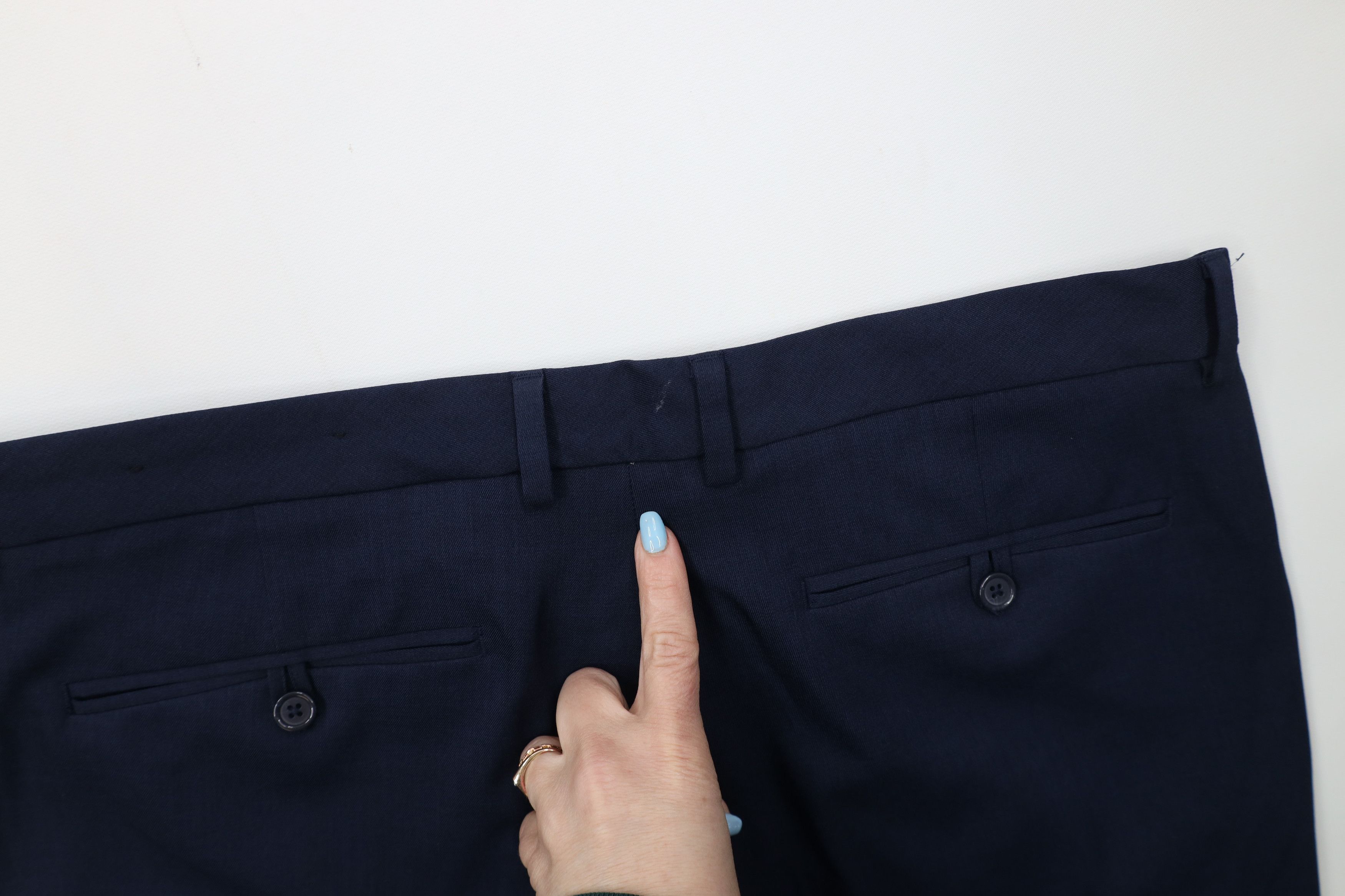 DKNY DKNY Straight Leg Knit Chino Pants Trousers Slacks Navy Blue Size US 36 / EU 52 - 14 Thumbnail