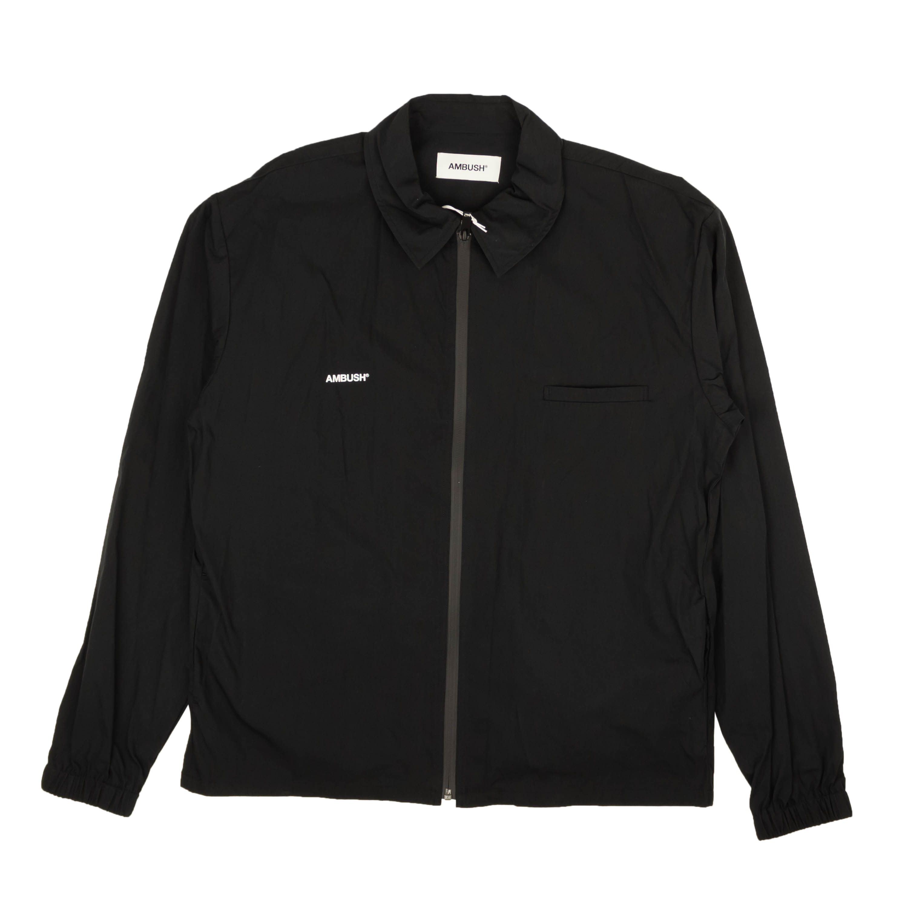 image of Ambush Design Black Zip Pocket Shirt Jacket Size S, Men's