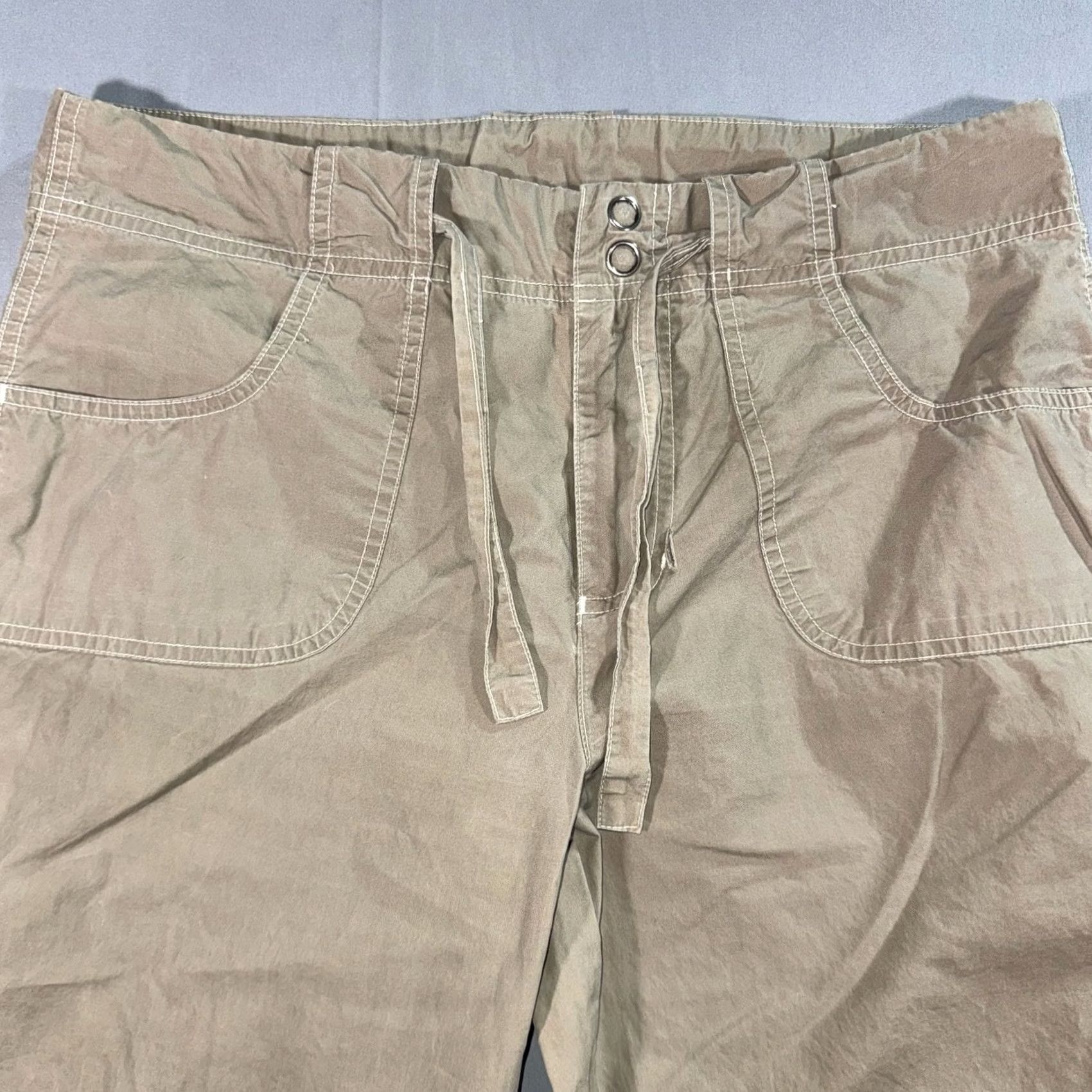 Prana Prana Women’s Cargo Pants Tan Medium Adjustable Waist Outdoor Straight Leg Size 32" / US 10 / IT 46 - 5 Thumbnail