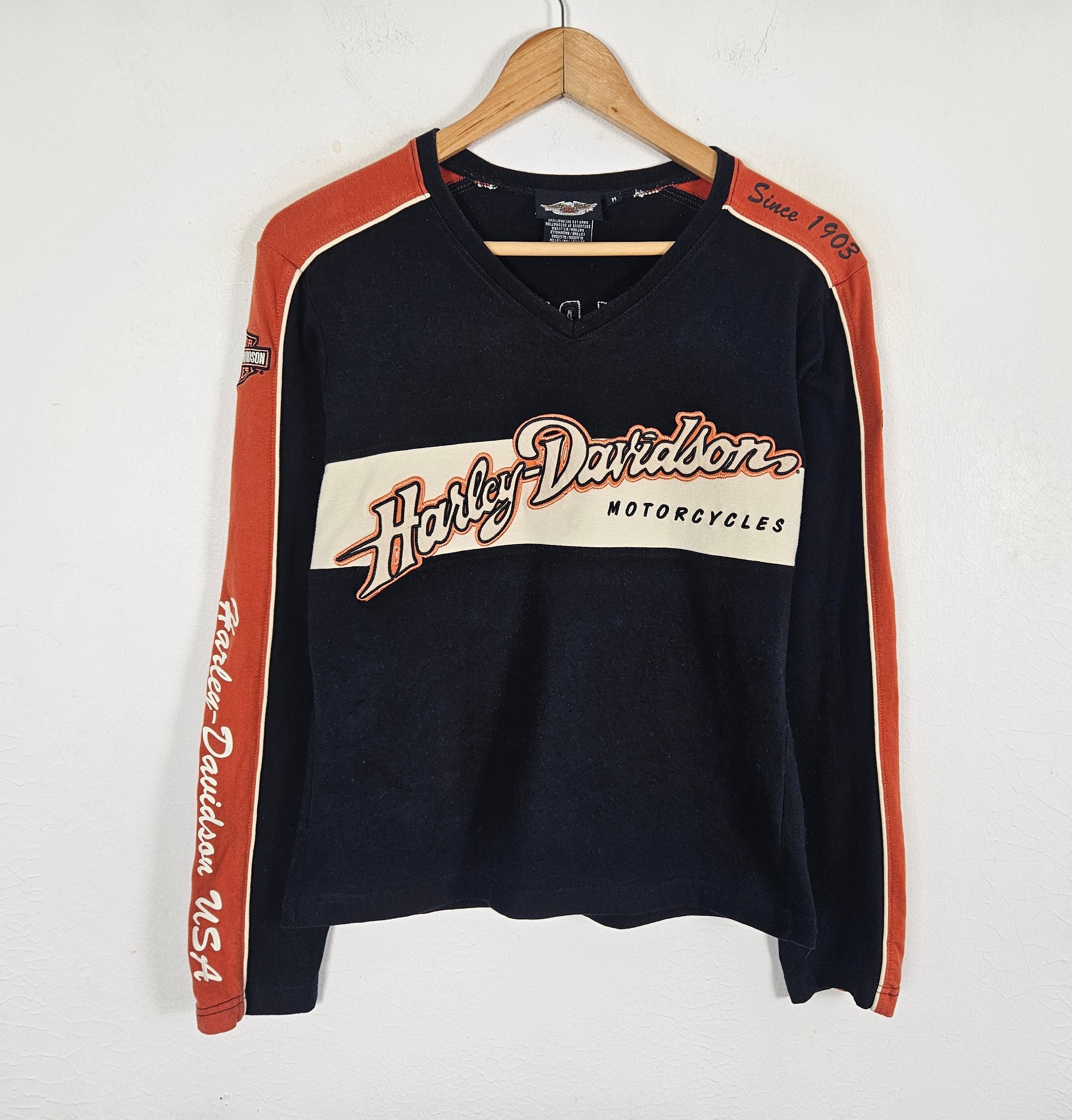Harley Davidson × Vintage Vintage Harley Davidson motorcycle shirt Size M / US 6-8 / IT 42-44 - 3 Thumbnail