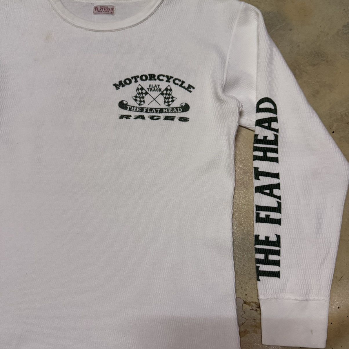 The Flat Head The Flat Head Motorcycle Long Sleeve Big Logo T Shirt Size US S / EU 44-46 / 1 - 3 Thumbnail