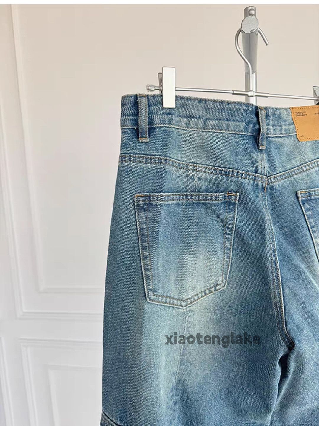 Jean xz Balenciaga rickowens style loose baggy cargo jeans Size US 33 - 4 Thumbnail
