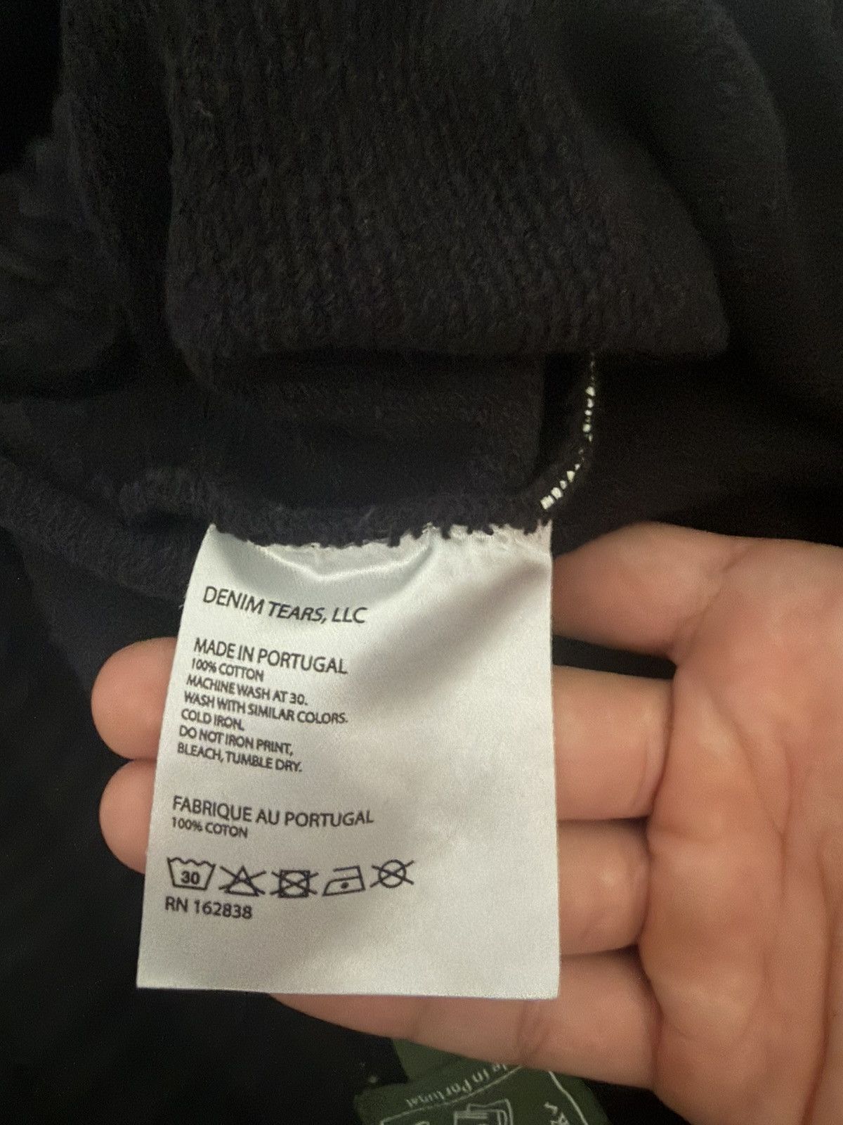 DENIM TEARS The cotton wreath Sweatpants (Black) Size US 32 / EU 48 - 4 Thumbnail