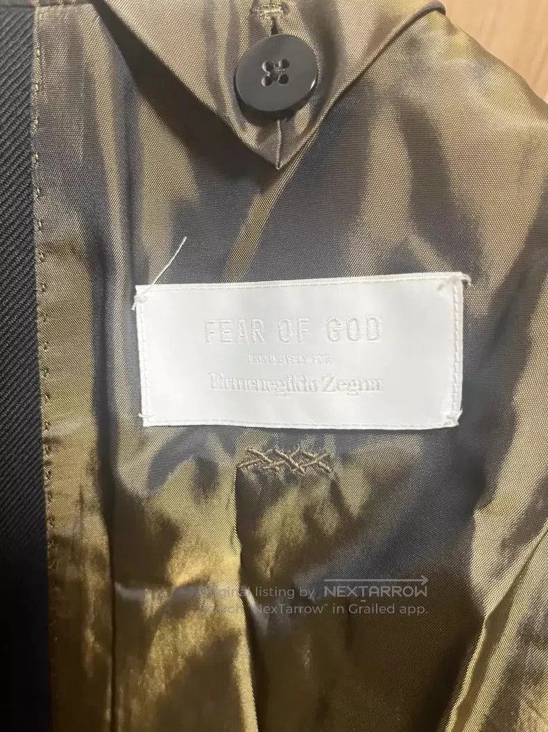 Fear of God FOG x Zegna Striped Black Blazer. Size US S / EU 44-46 / 1 - 2 Thumbnail