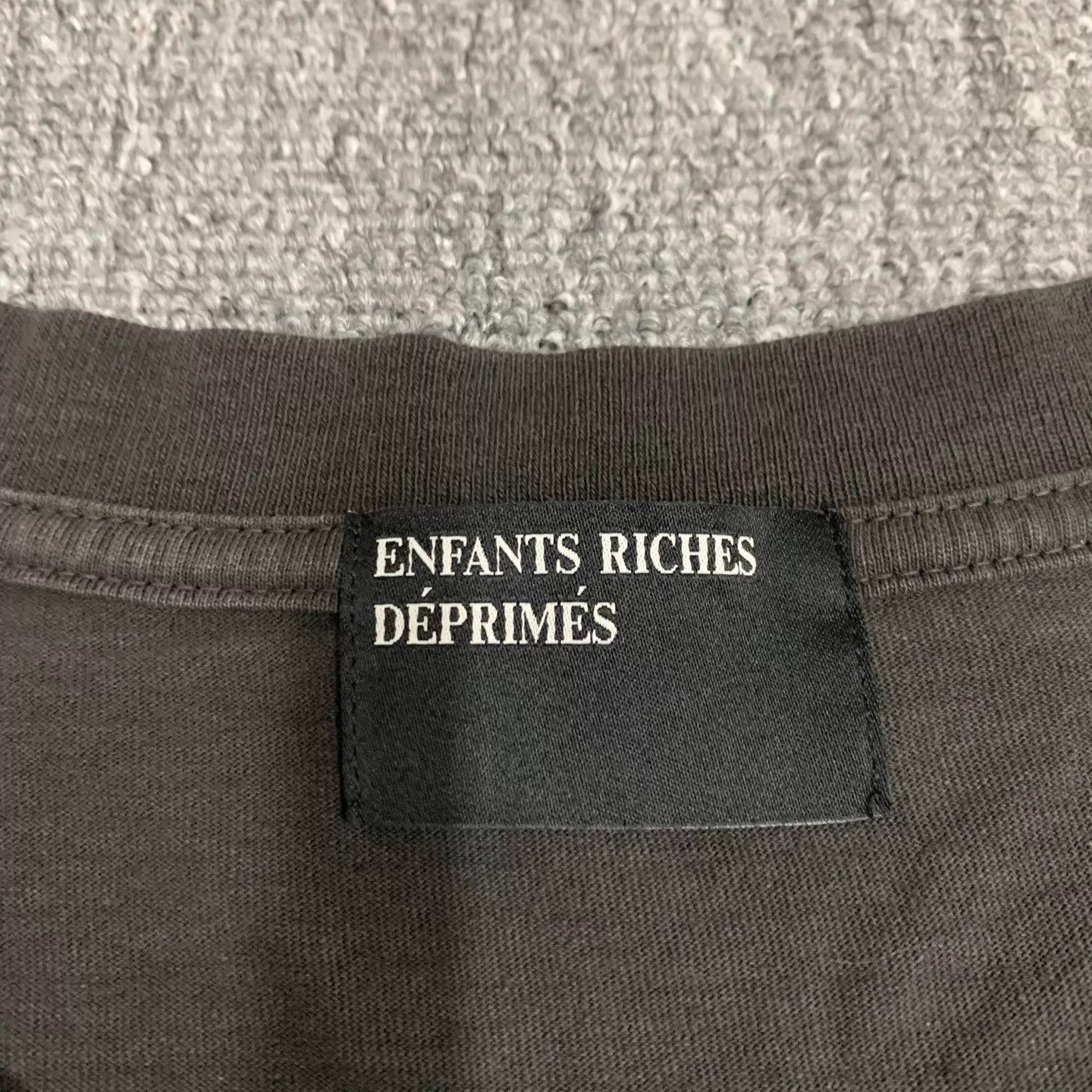 Enfants Riches Deprimes ERD washed black print LS crewneck sweat XL 98new Size XL / US 12-14 / IT 48-50 - 5 Thumbnail