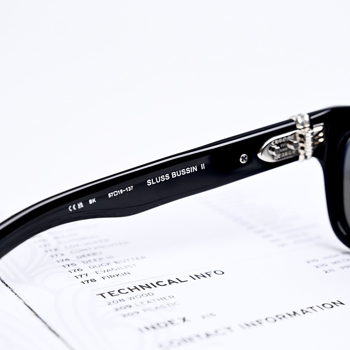 Chrome Hearts CHROME HEARTS SLUSS BUSSIN II BLACK SUNGLASSES Size ONE SIZE - 8 Thumbnail