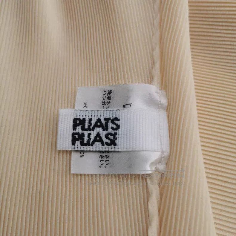 Issey Miyake Issey Miyake Beige Short Sleeve Top Size L / US 10 / IT 46 - 3 Thumbnail