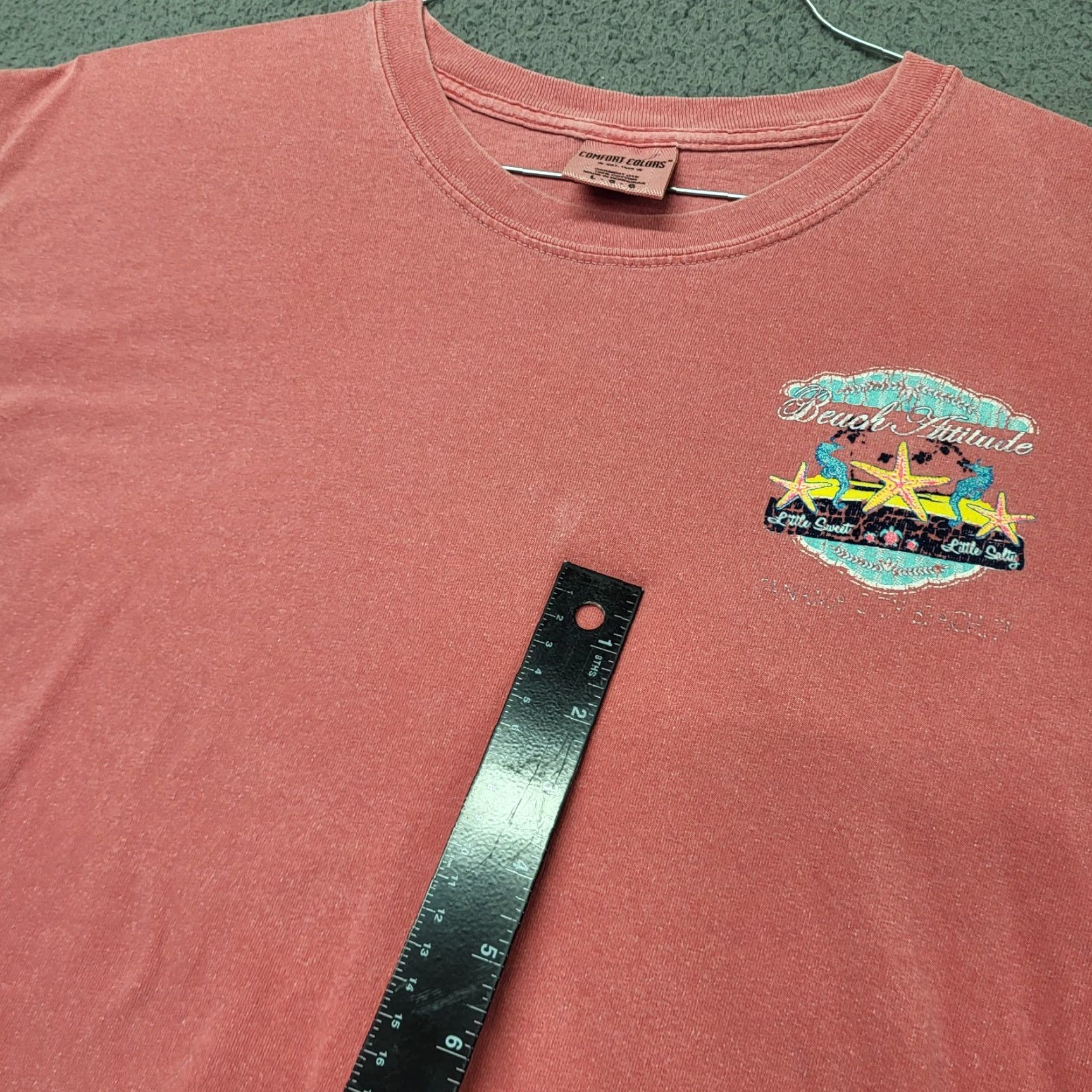 Comfort Colors Comfort Colors Tshirt Womens L Beach Attitude Panama City Beach Florida Beach Love Preppy Casual Short Sleeve Cotton T-Shirt Womens Size L / US 10 / IT 46 - 3 Thumbnail