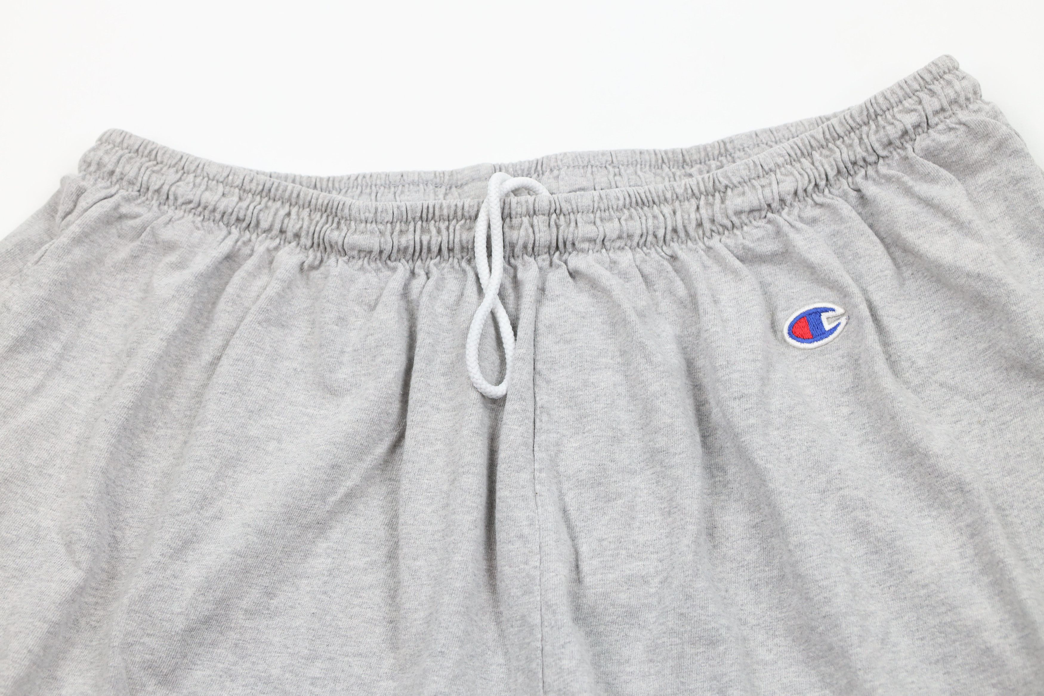 Champion × Vintage Vintage 90s Champion Out Above Knee Shorts Heather Gray Size US 36 / EU 52 - 2 Thumbnail