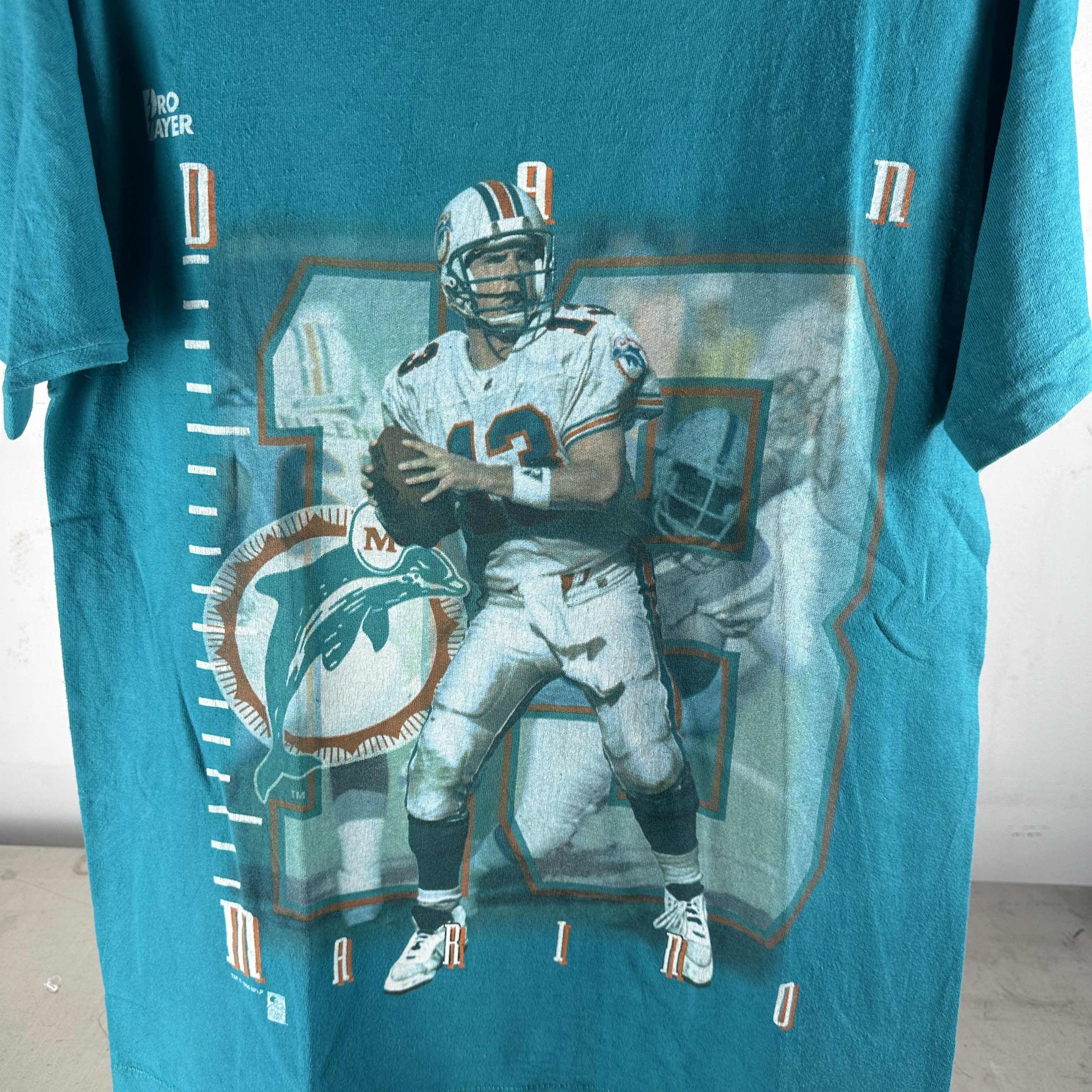 Vintage Vintage 1996 Dan Marino Miami Dolphins NFL T-Shirt Size US L / EU 52-54 / 3 - 2 Thumbnail