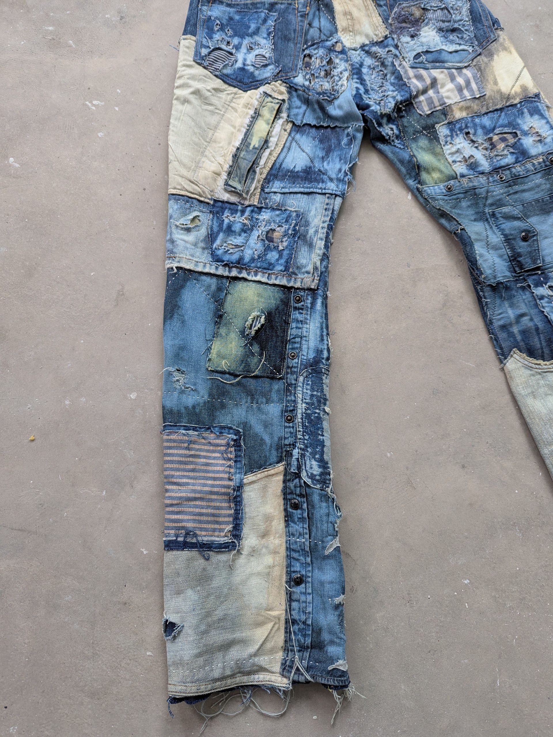 Japanese Brand × Kapital × Kapital Kountry NEED GONE ❌ Kapital Kountry Boro Reconstructed Patchwork Size US 31 - 17 Thumbnail