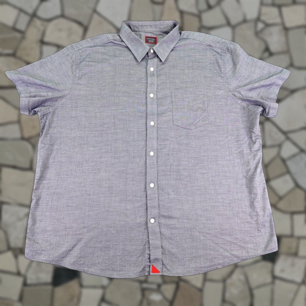 UNTUCKit UNTUCKit Shirt Mens 3XL Gray Button-Up Short Sleeve Casual Outdoor Pocket Shirt Size US XXL / EU 58 / 5 - 1 Thumbnail